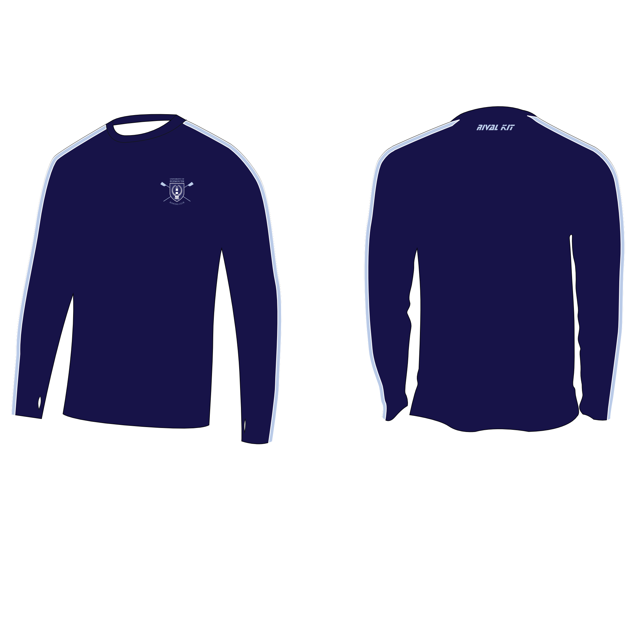 Plymouth University Boat Club Long Sleeve Gym T-Shirt