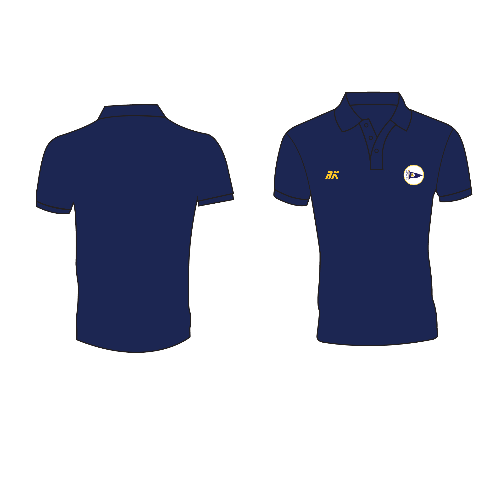 Liverpool Yacht Club Navy Polo