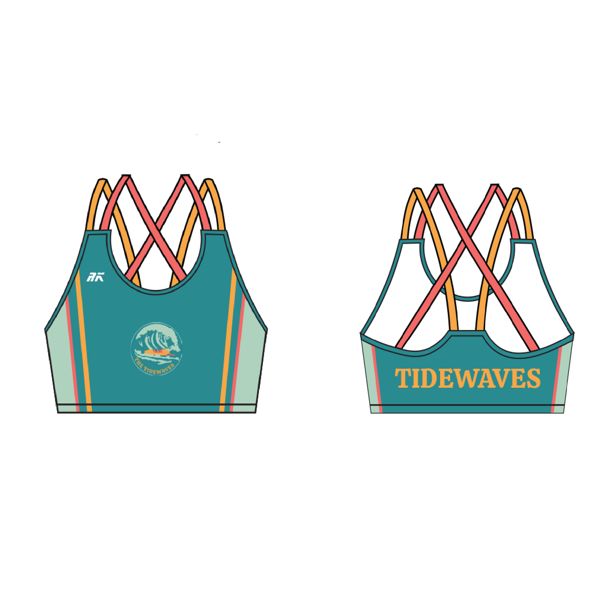 The Tidewaves Strappy Sports Bra