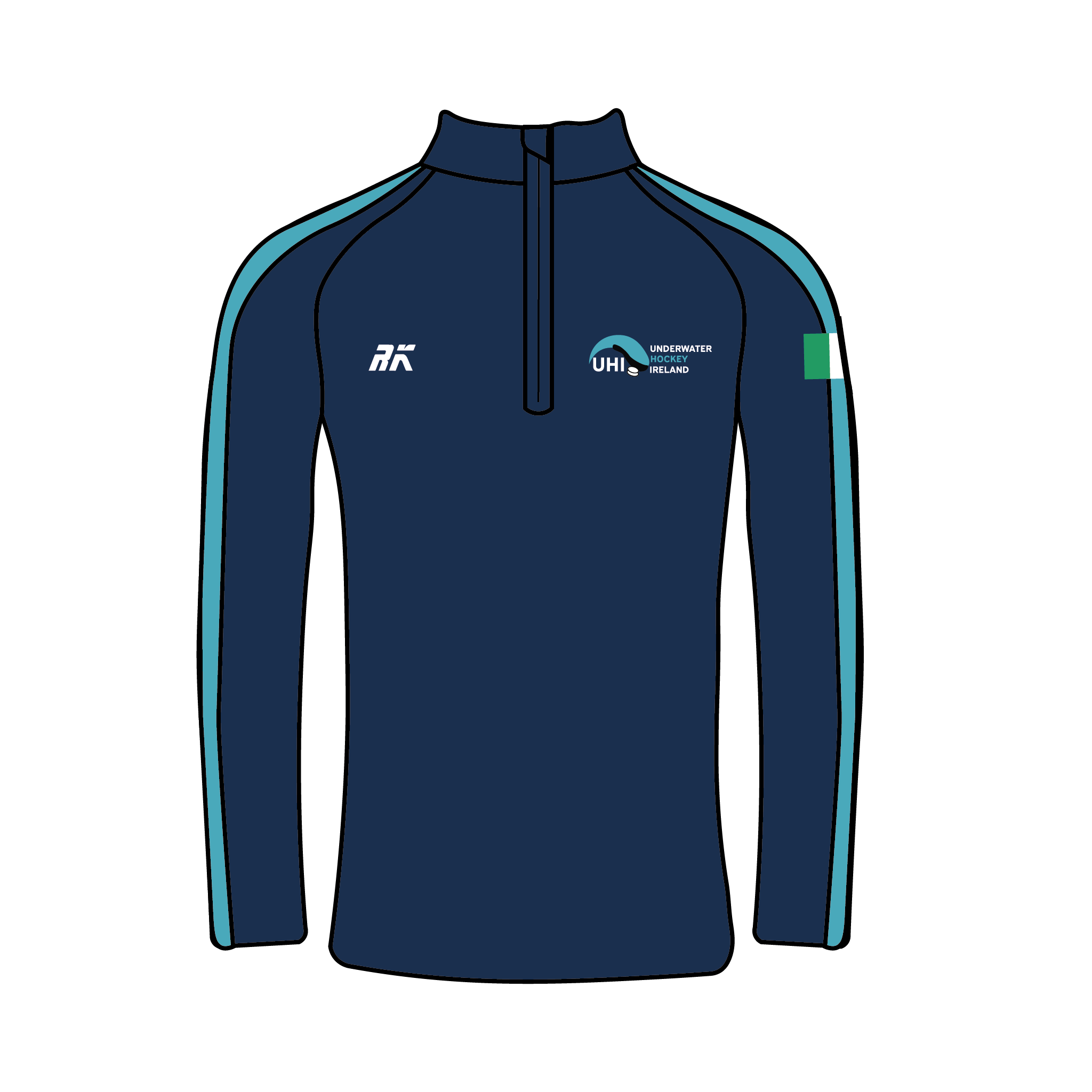 Underwater Hockey Ireland Bespoke Q-Zip