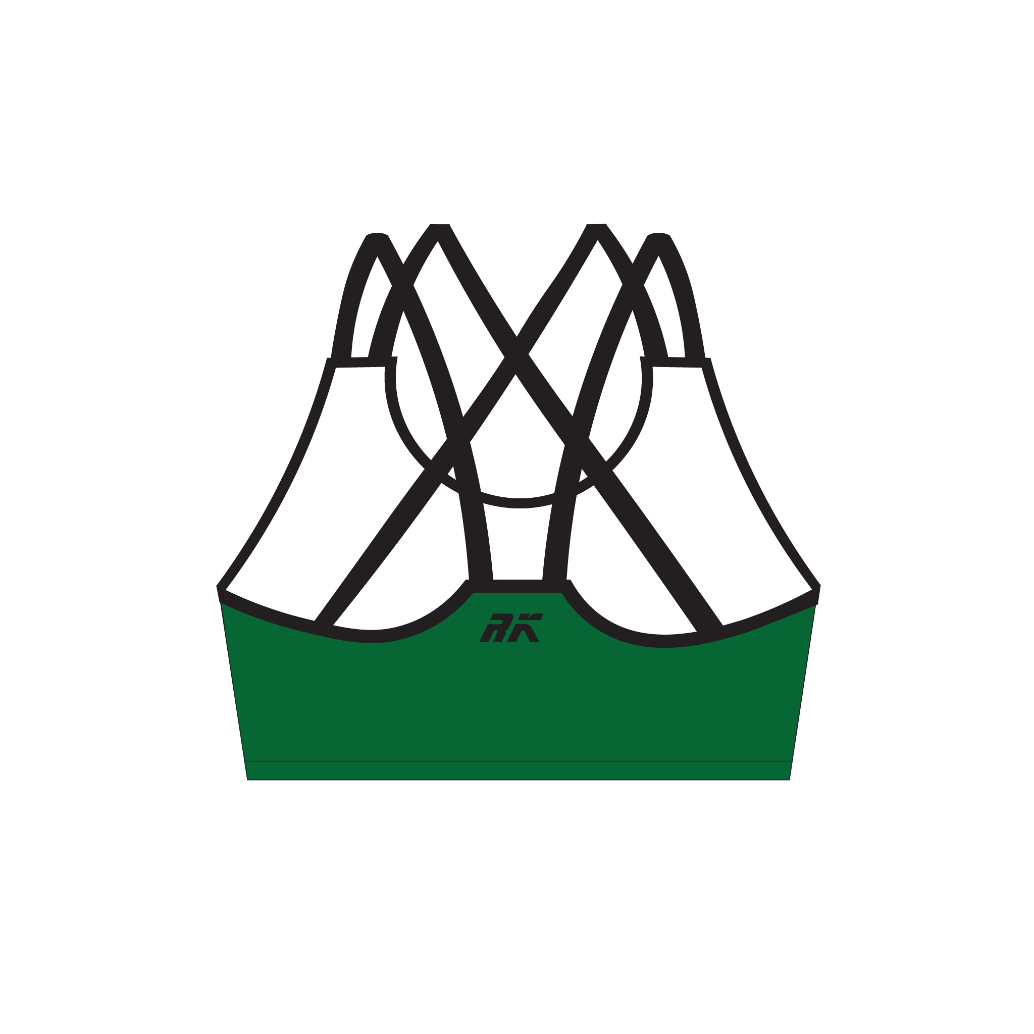 Dundrum Coastal Rowing Club Strappy Sports Bra