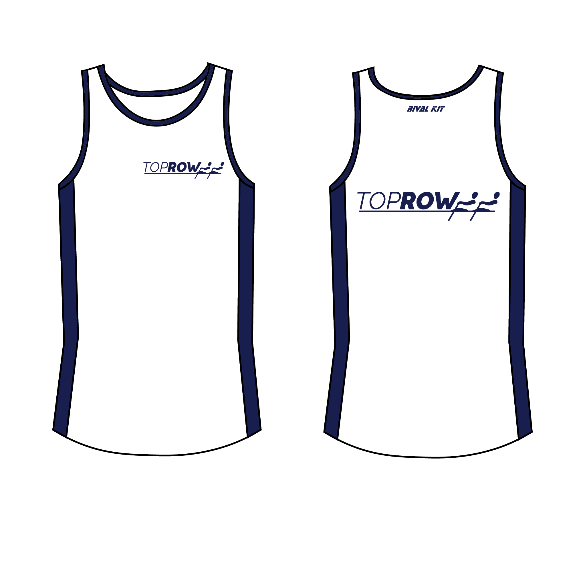 TOP ROW tank WHITE