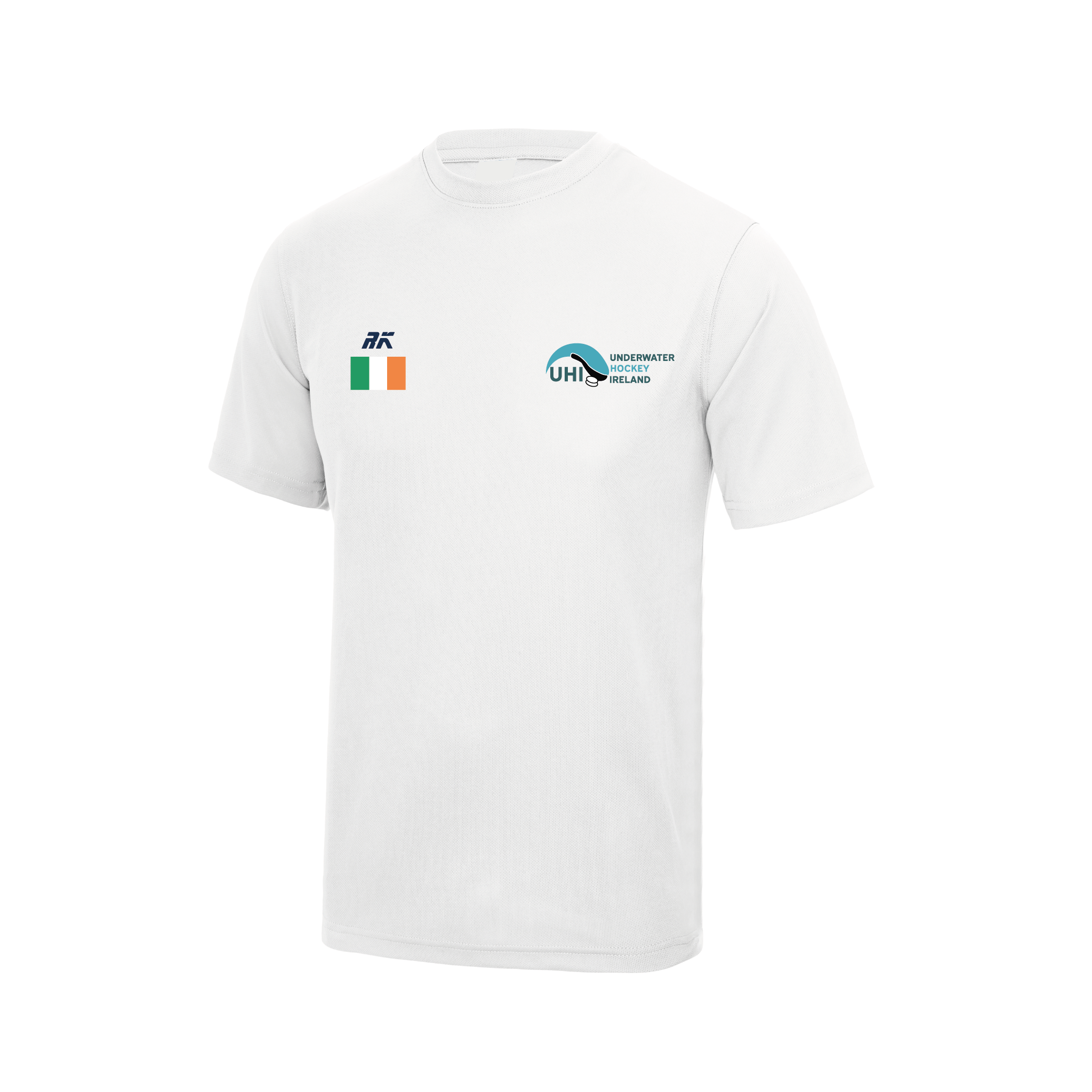 Underwater Hockey Ireland White Gym T-shirt