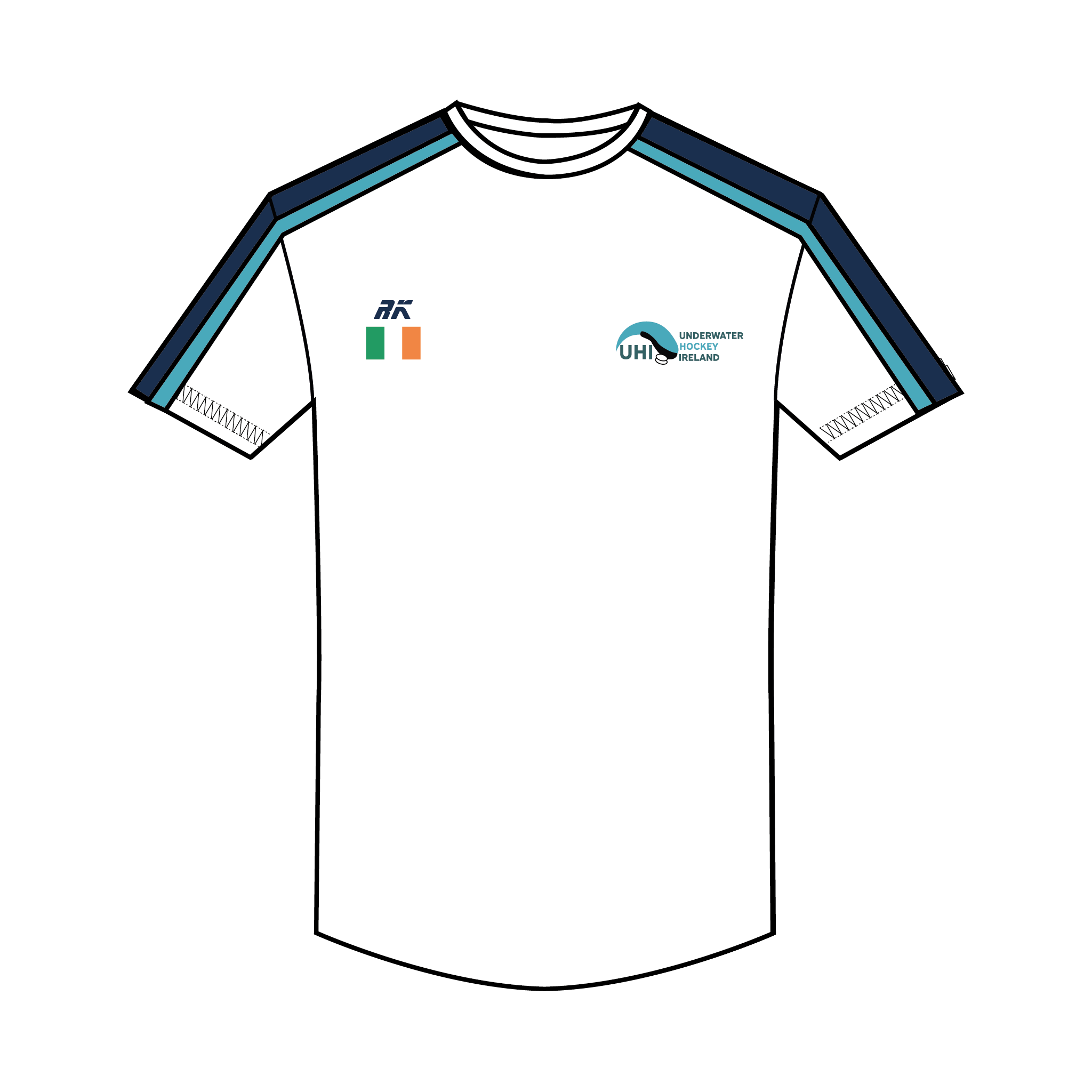 Underwater Hockey Ireland Bespoke Gym T-Shirt