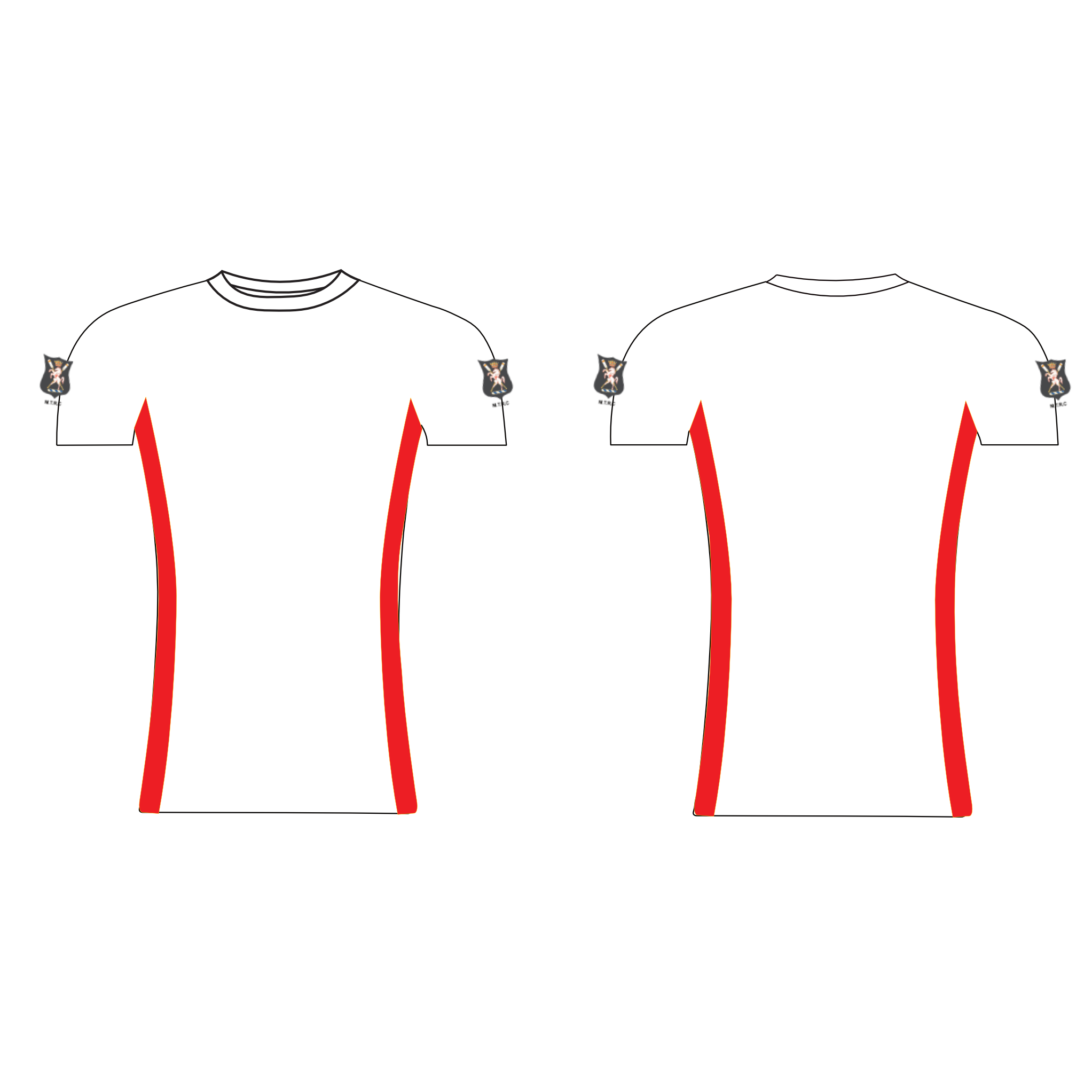 MEDWAY TOWNS ROWING Club Short Sleeve Base-Layer