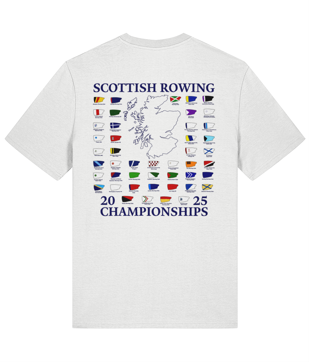 Scottish Champs White event tee short sleeve