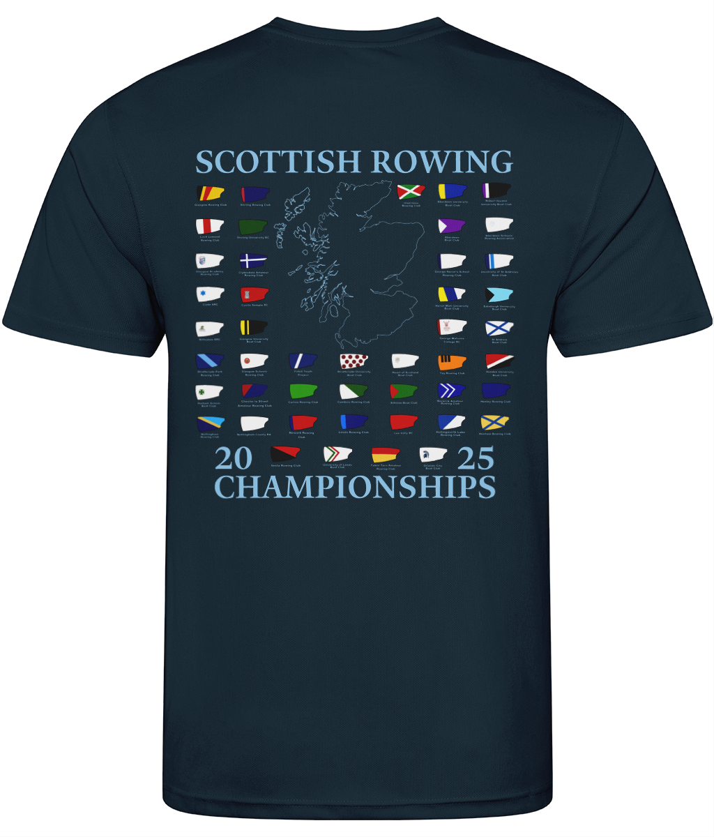 Scottish Champs Navy event tee short sleeve