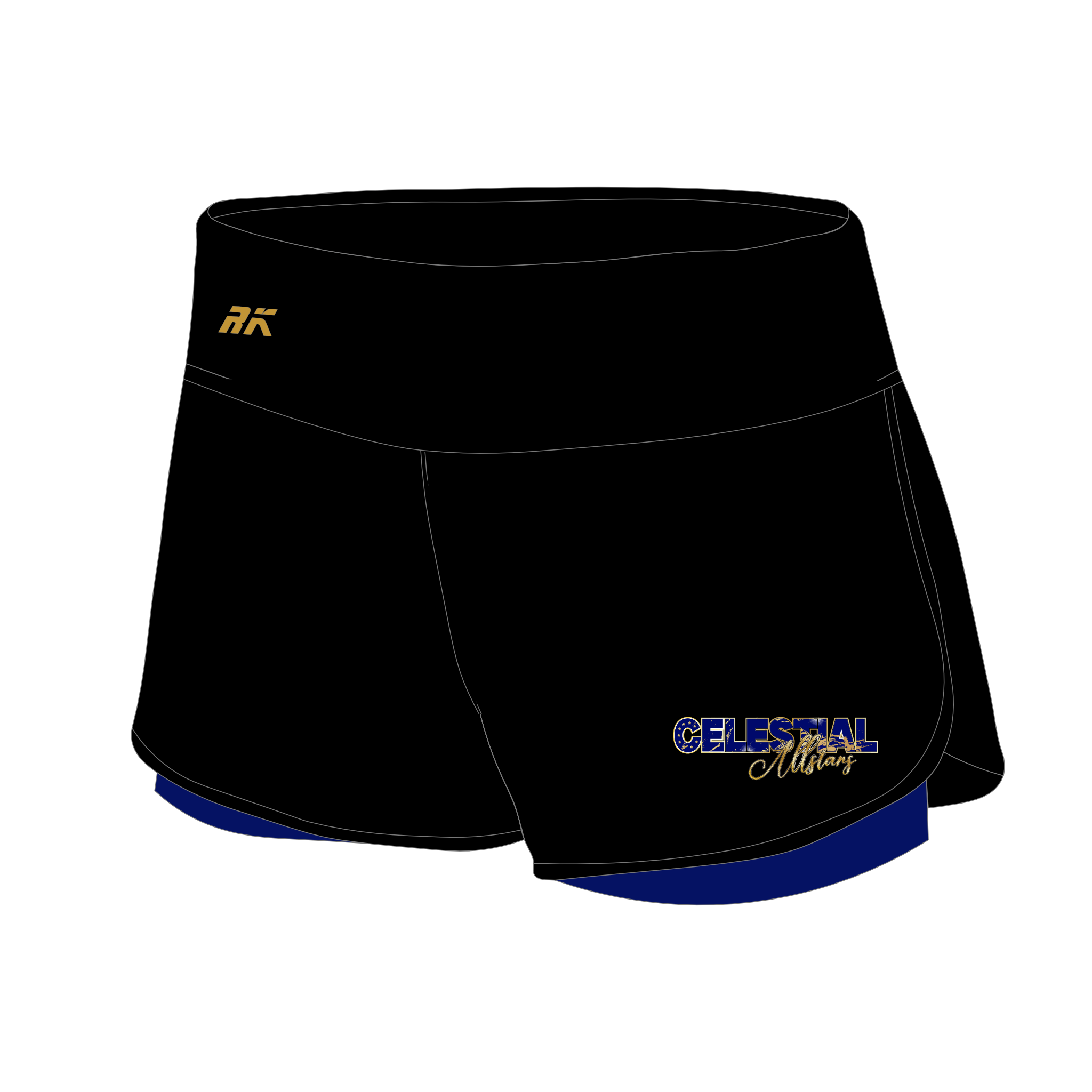 Celestial Allstars Female Gym Shorts