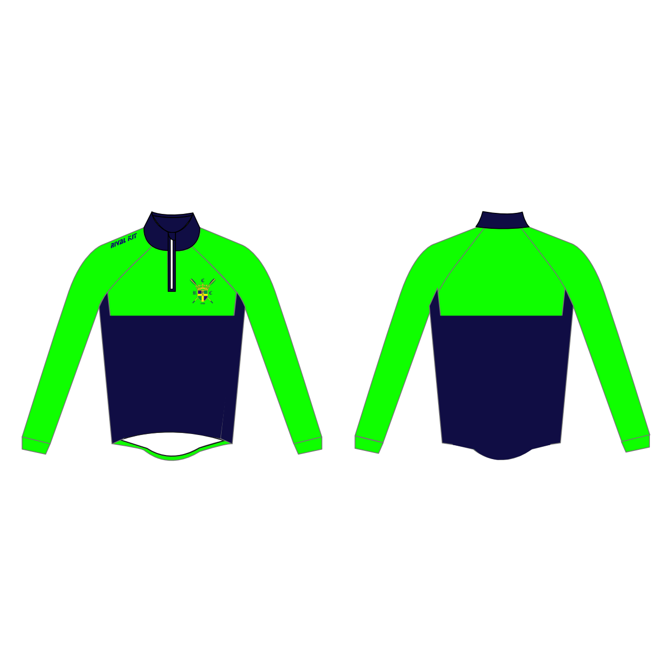 Christ Church Rowing Club Thermal Splash Jacket Hi-Vis 2