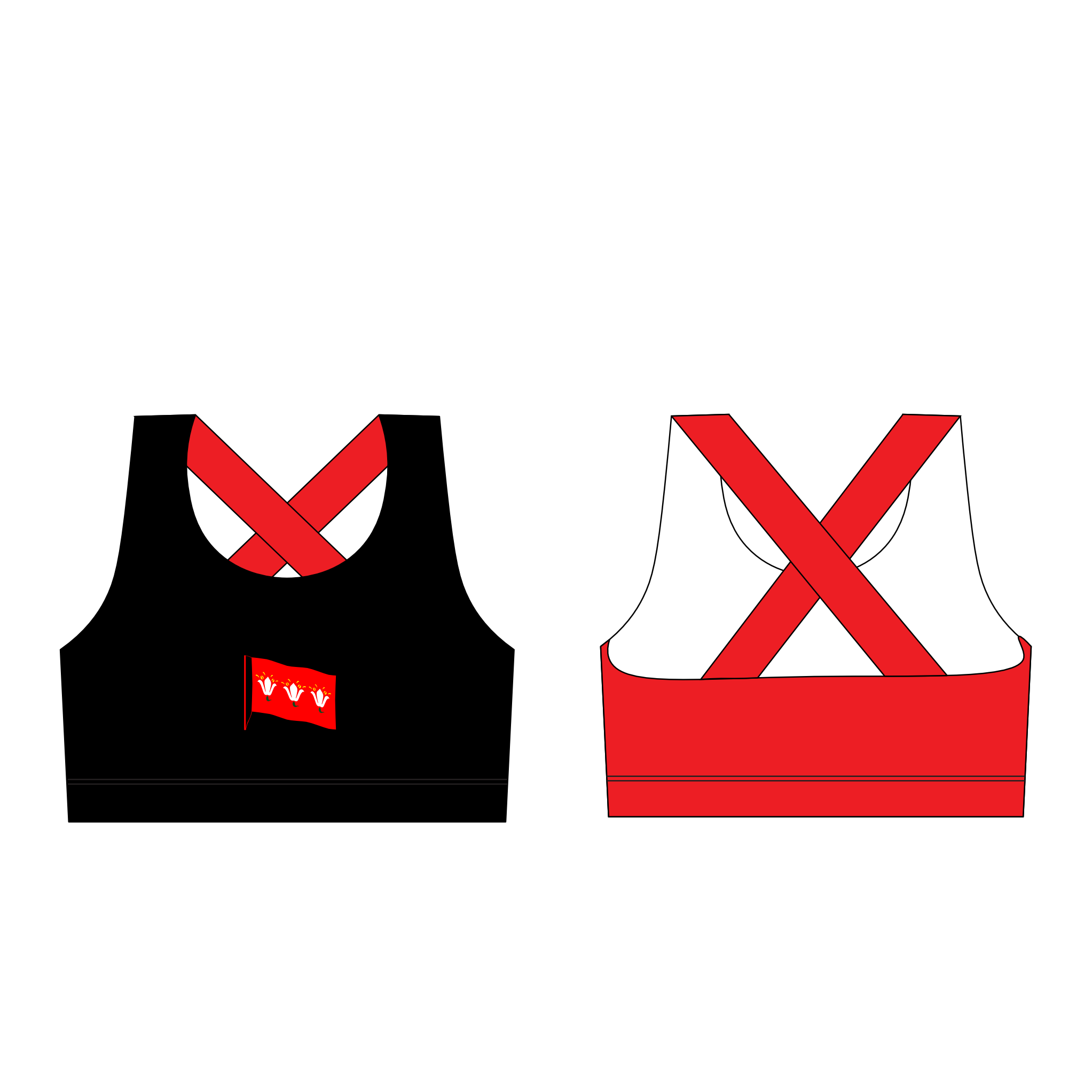 Magdalen College Boat Club Oxford CROSS STRAP Sports Bra