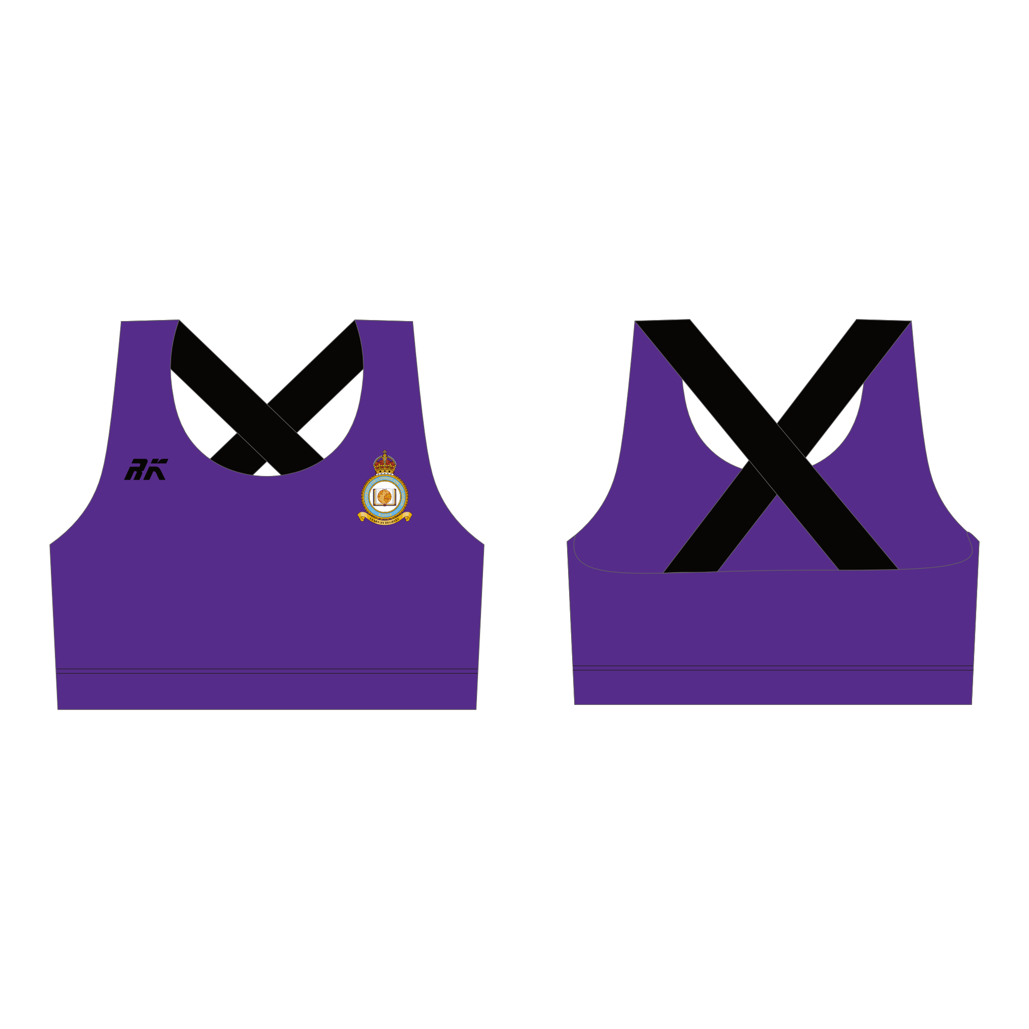 University of London Air Squadron Cross back Sports Bra