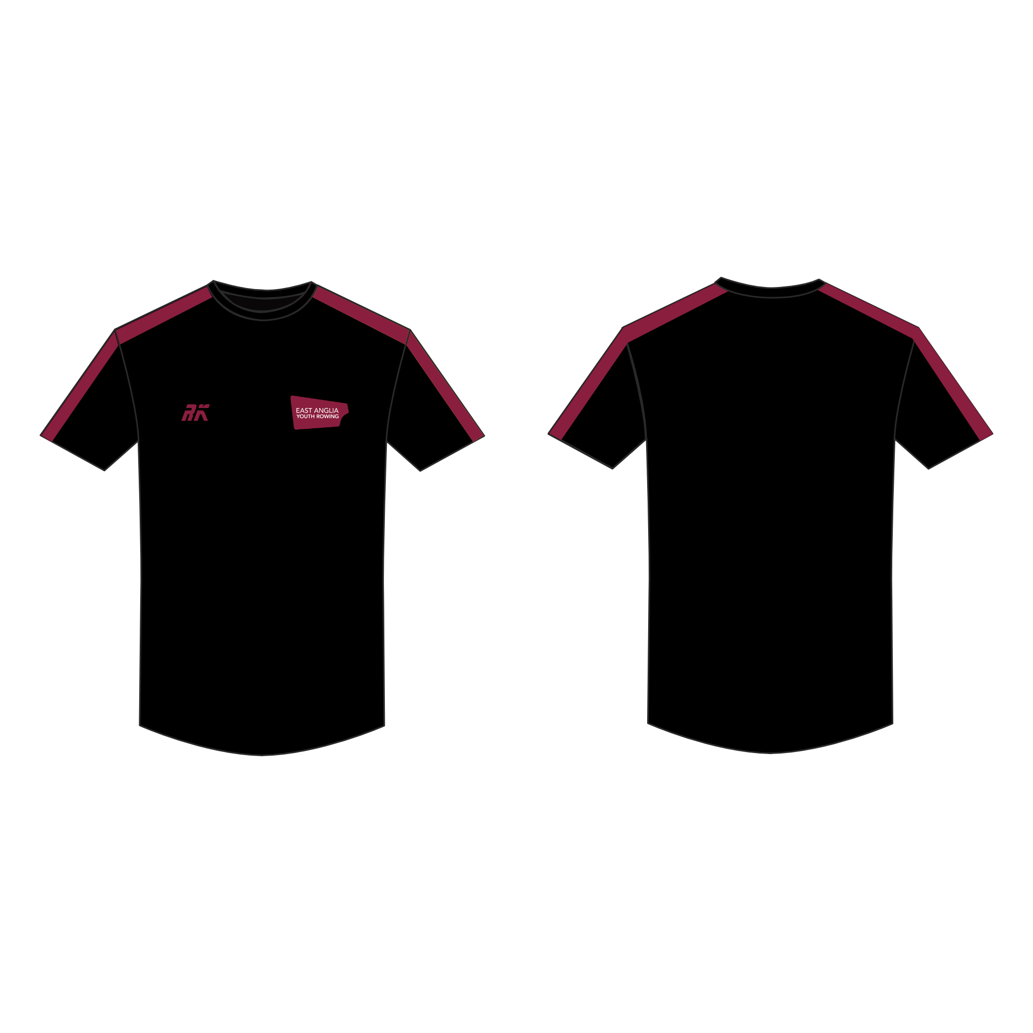 East Anglia Youth Rowing Bespoke Gym T-Shirt