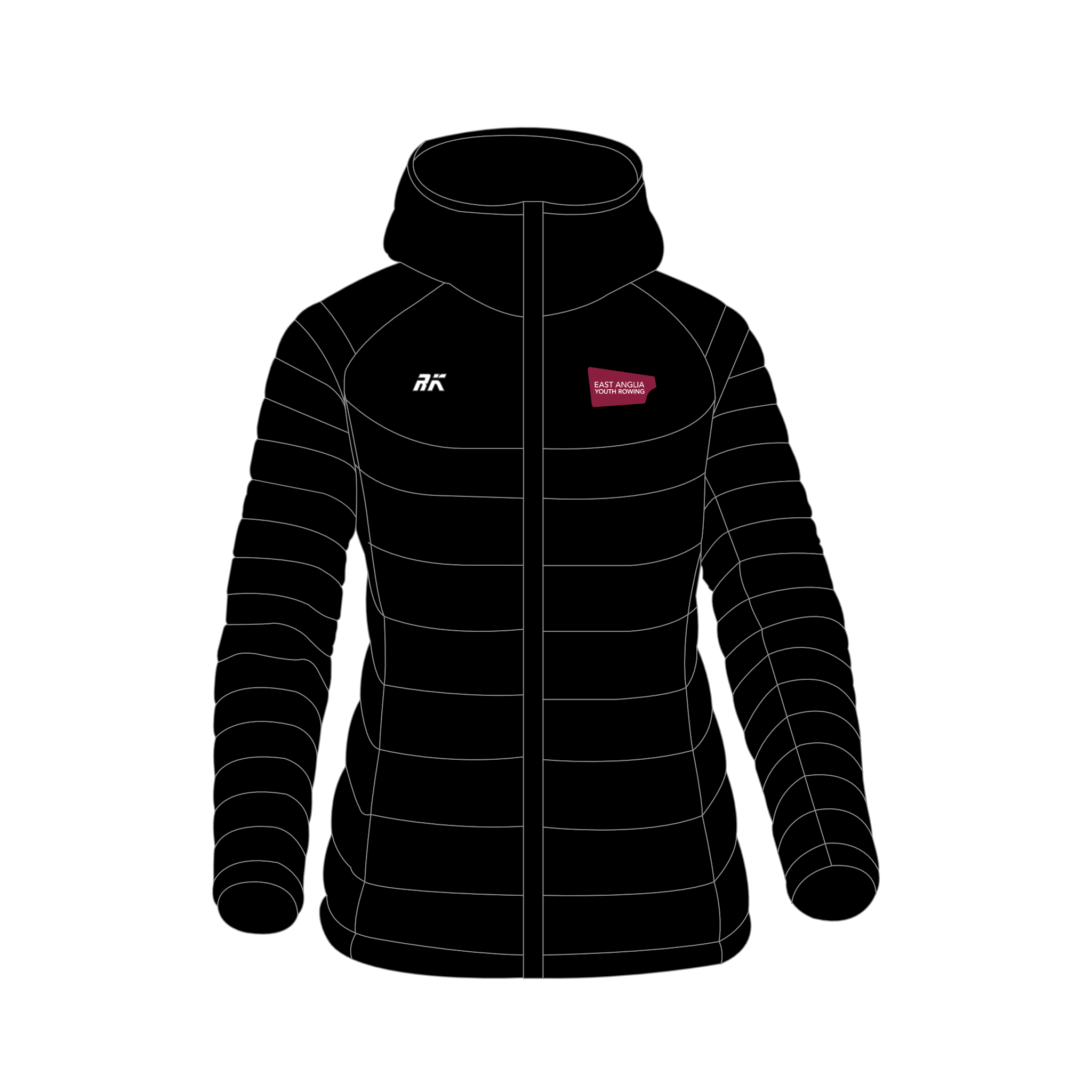 East Anglia Youth Rowing Lightweight Puffa Jacket