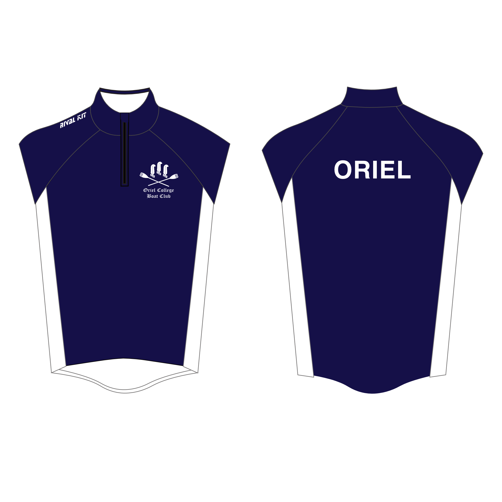 Oriel College Boat Club Oxford Racing Gilet