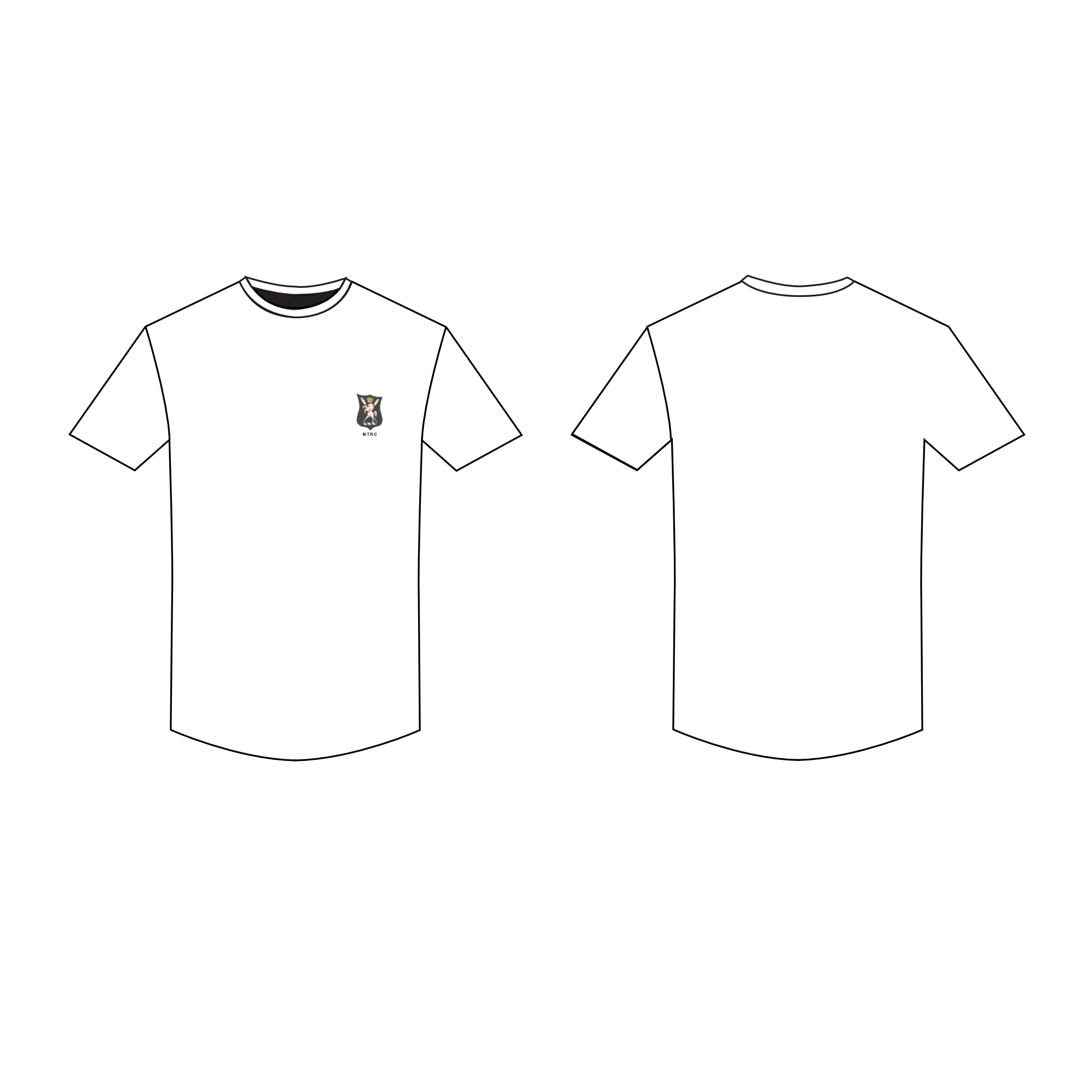 MEDWAY TOWN ROWING Club Short Sleeve Gym T-Shirt