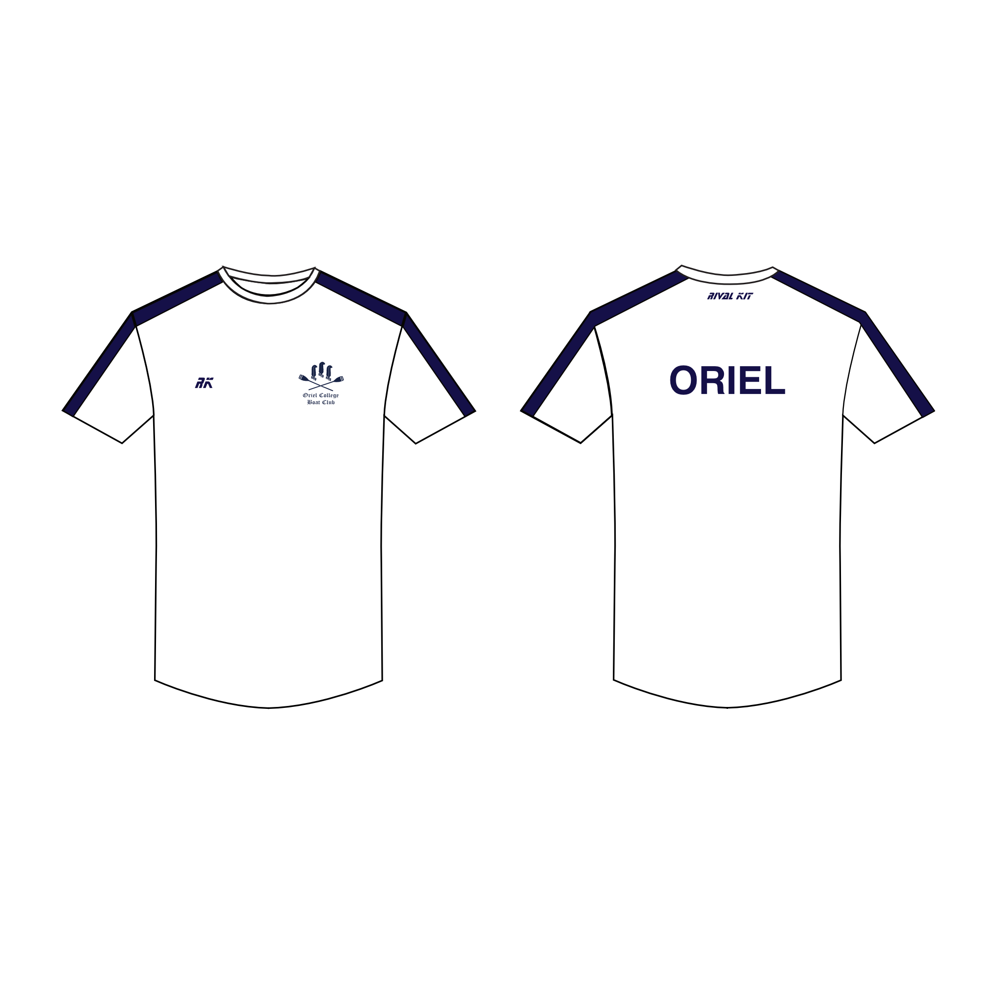 Oriel College Boat Club Oxford Training Bespoke Gym T-Shirt