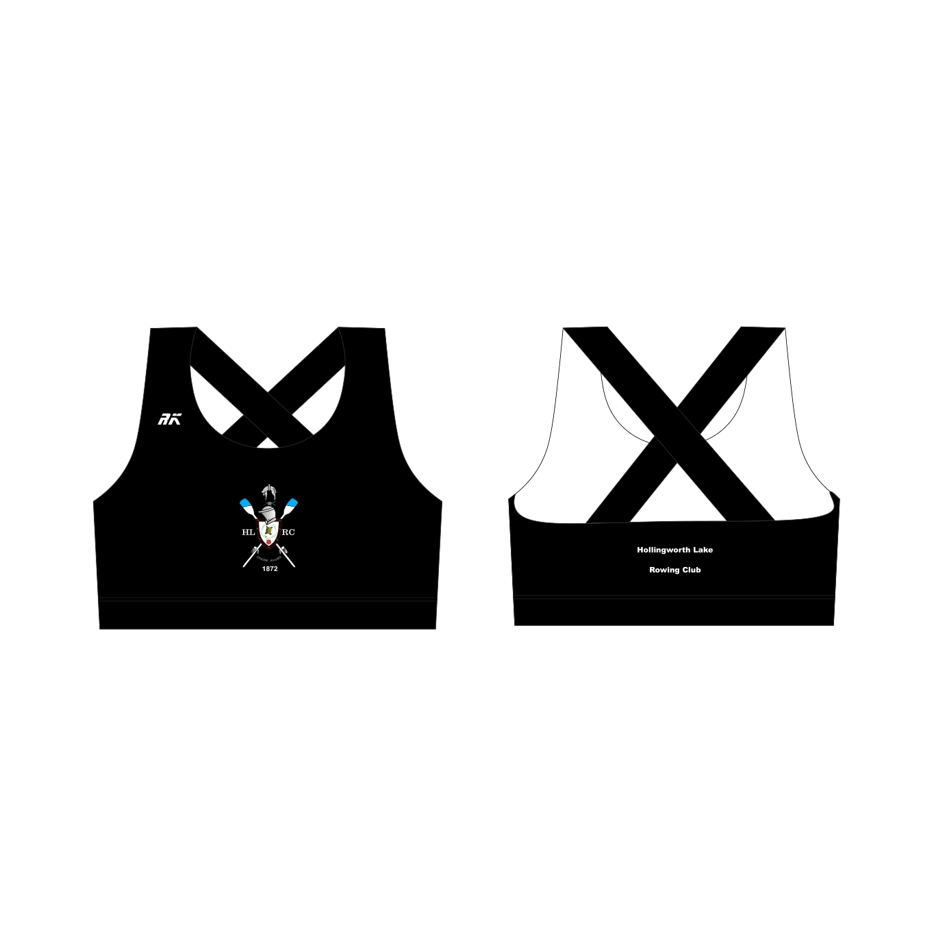 Hollingworth Lake Rowing Club Cross Back Sports Bra