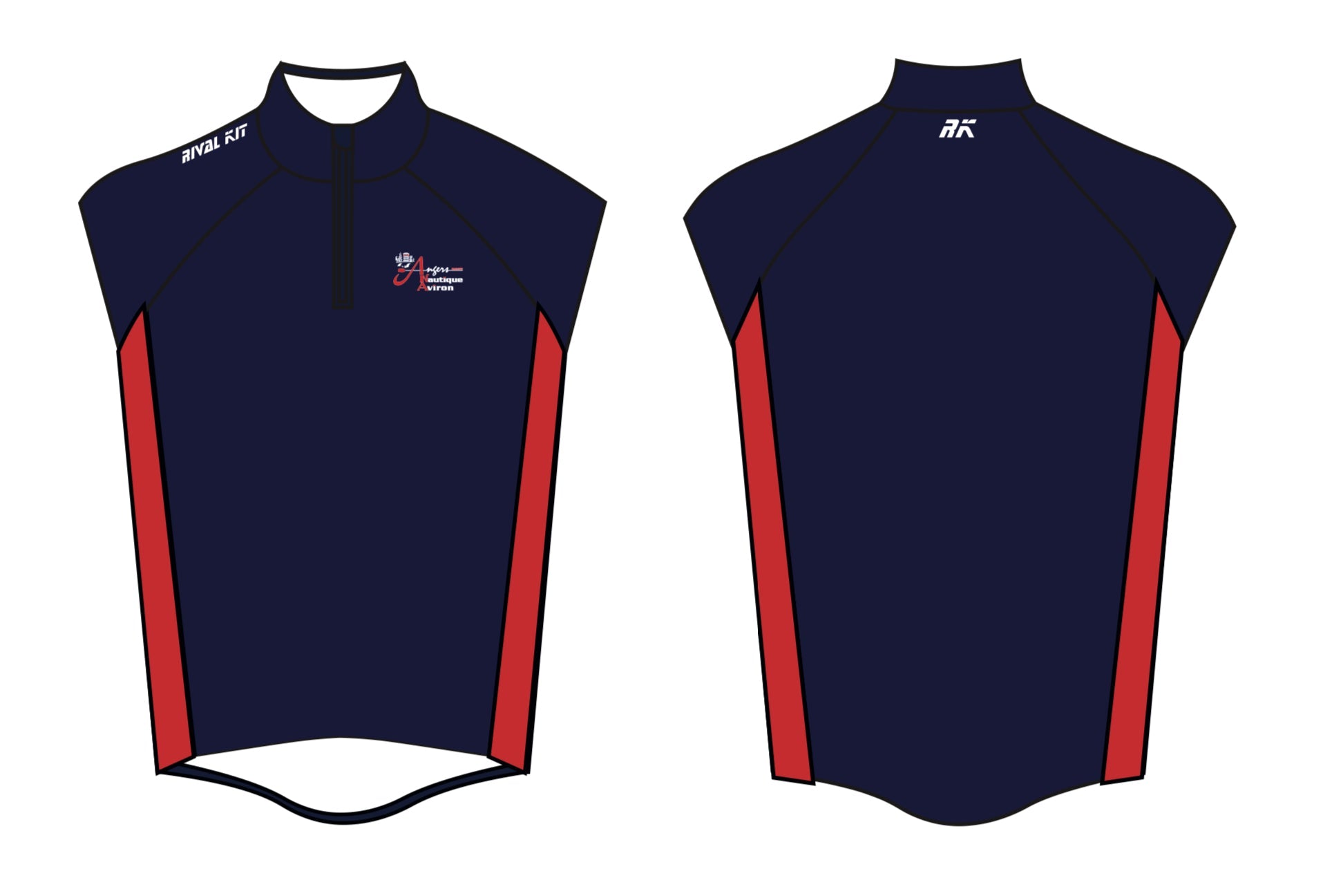 Angers Nautique Aviron Rowing Thermal Splash Gilet