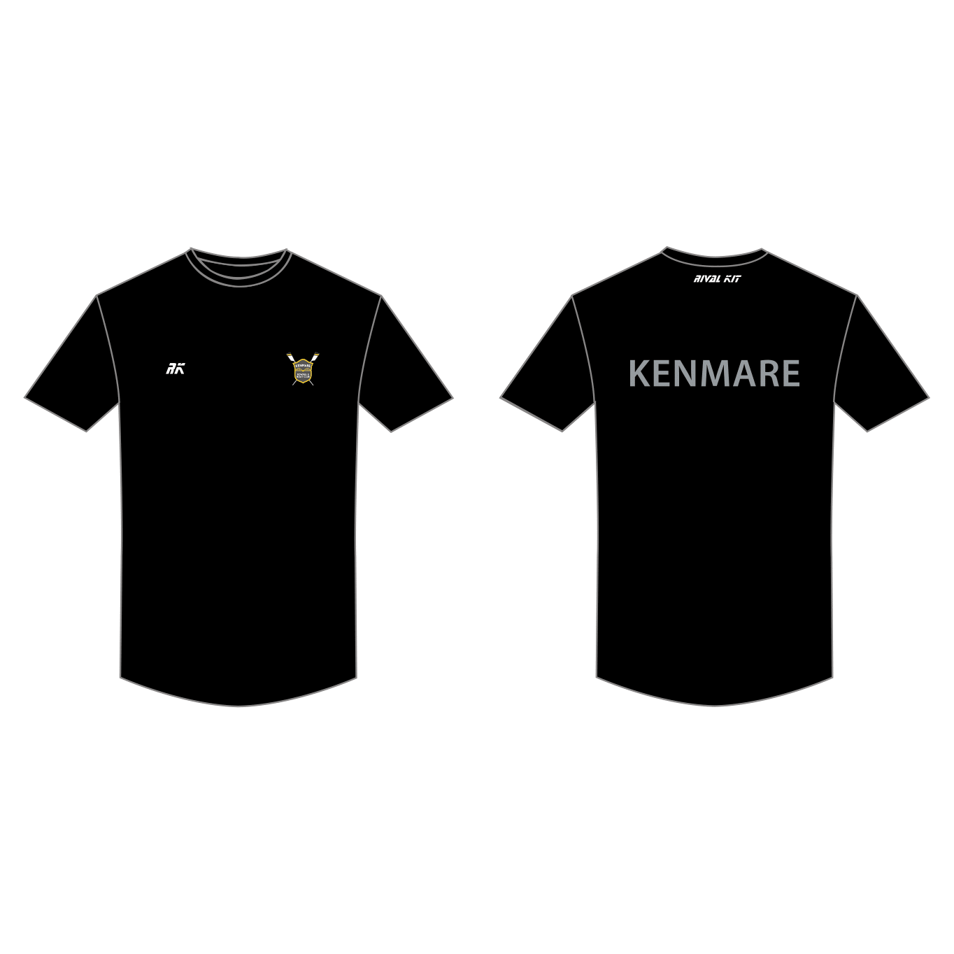 Kenmare Rowing Club Gym T-Shirt Black