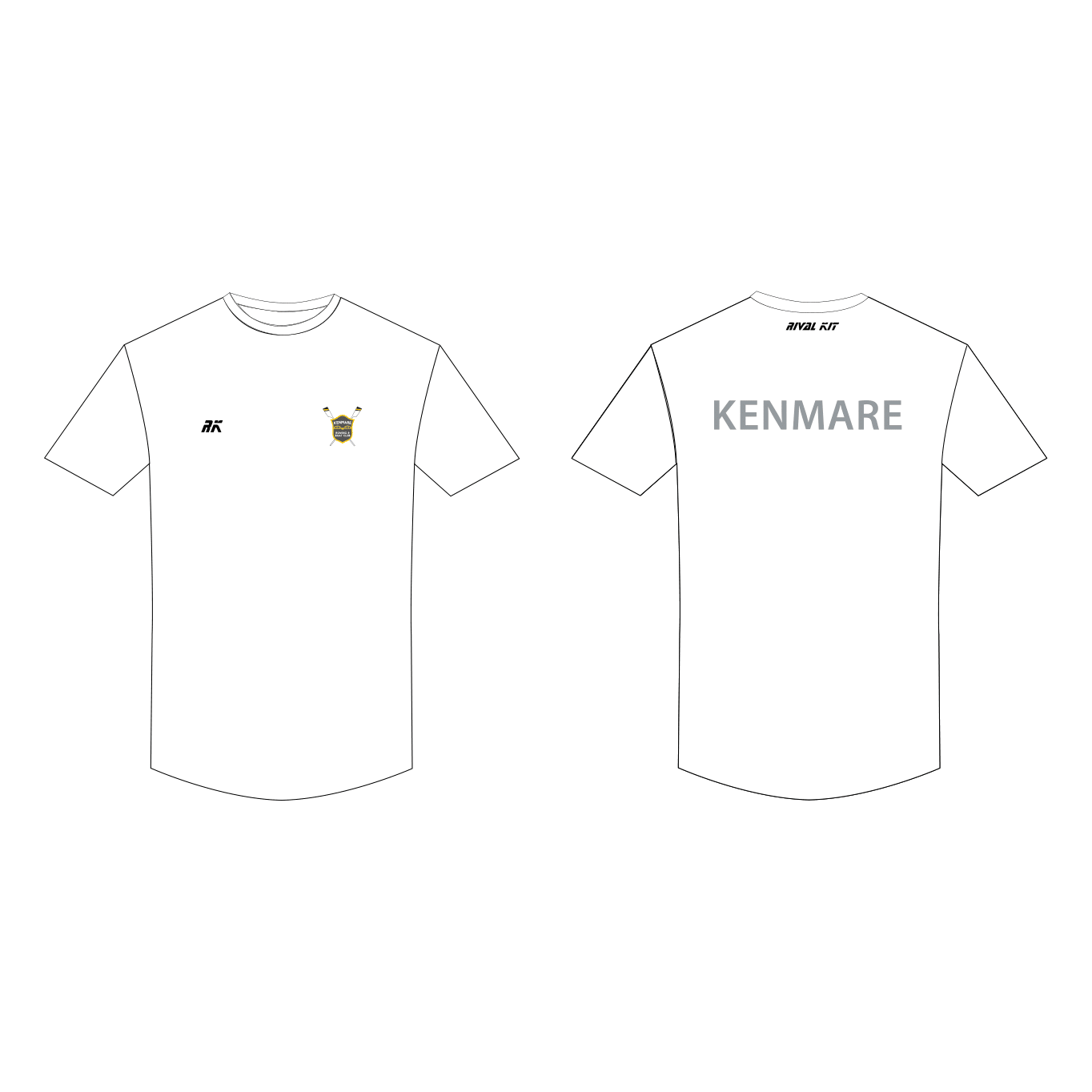 Kenmare Rowing Club Gym T-Shirt White