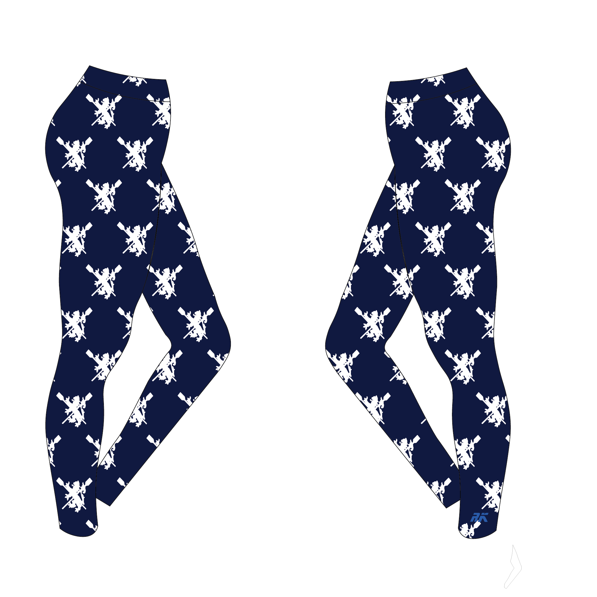Hatfield College Boat Club Pattern Leggings