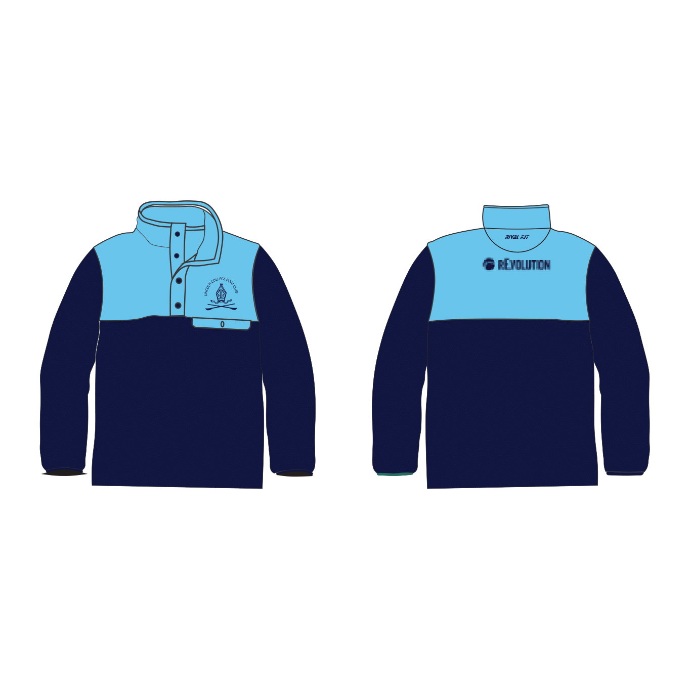 Lincoln College Boat Club Pocket Fleece