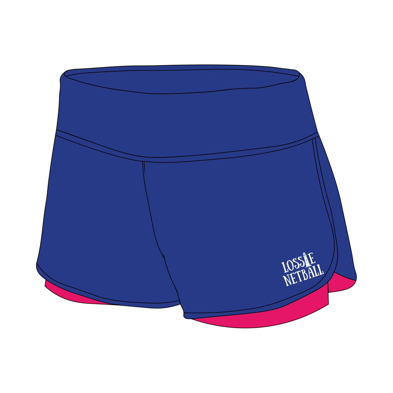 Lossie Netball Club Female Gym Shorts