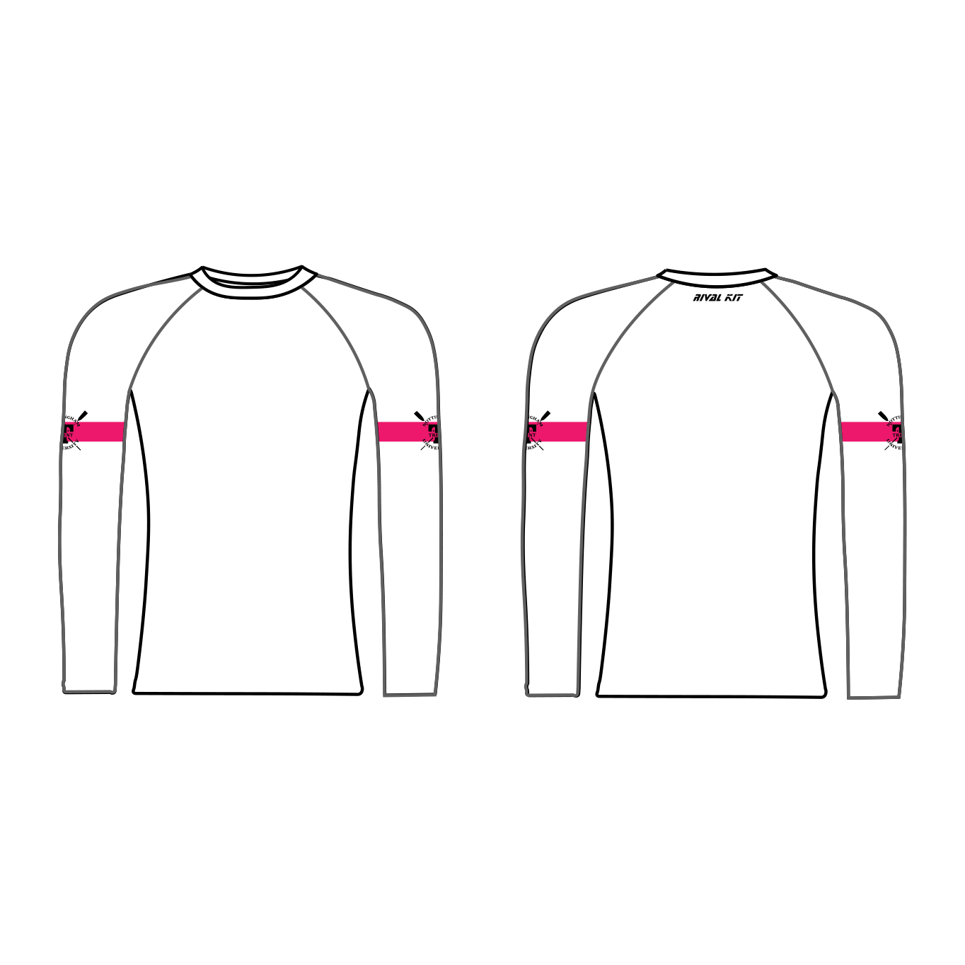 Nottingham Trent University Boat Club Striped Long Sleeve Baselayer