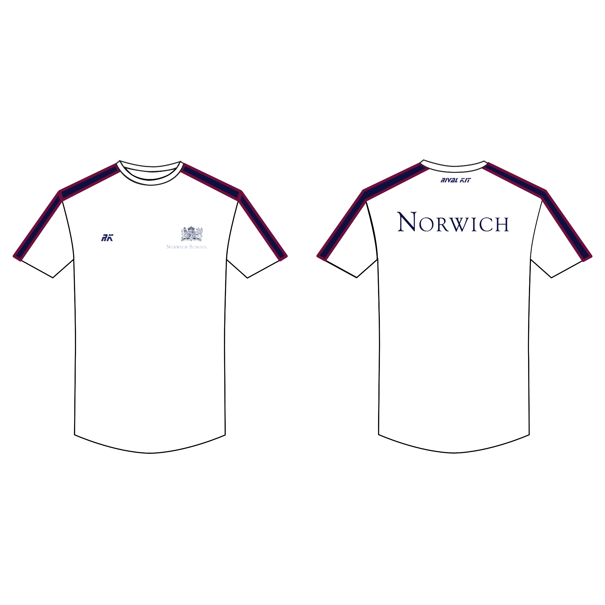NSBC 1st VIII Short Sleeve Gym Top