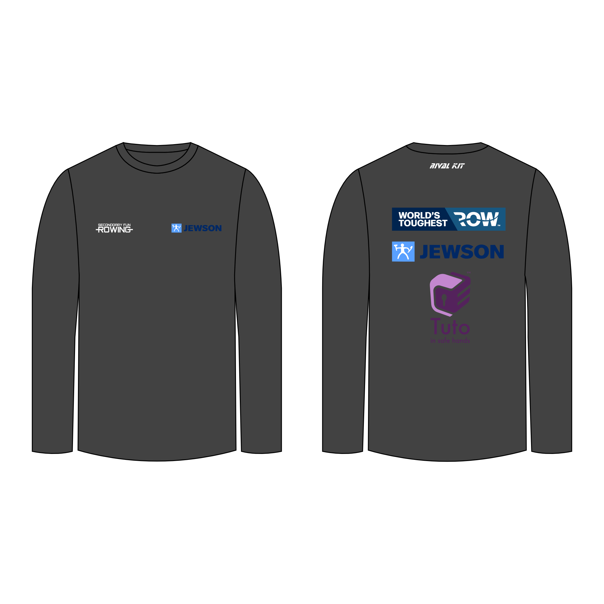 Secondoary Fun Long Sleeve Gym T-Shirt