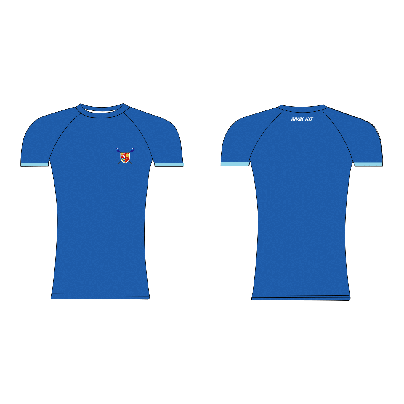 St Edmund's College Boat Club Blue Short Sleeve Baselayer