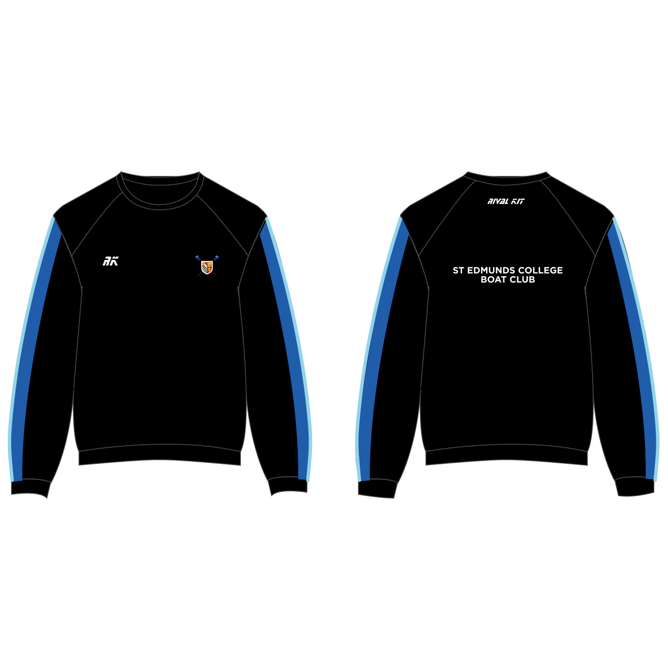 St Edmund's College Boat Club Black Sweatshirt