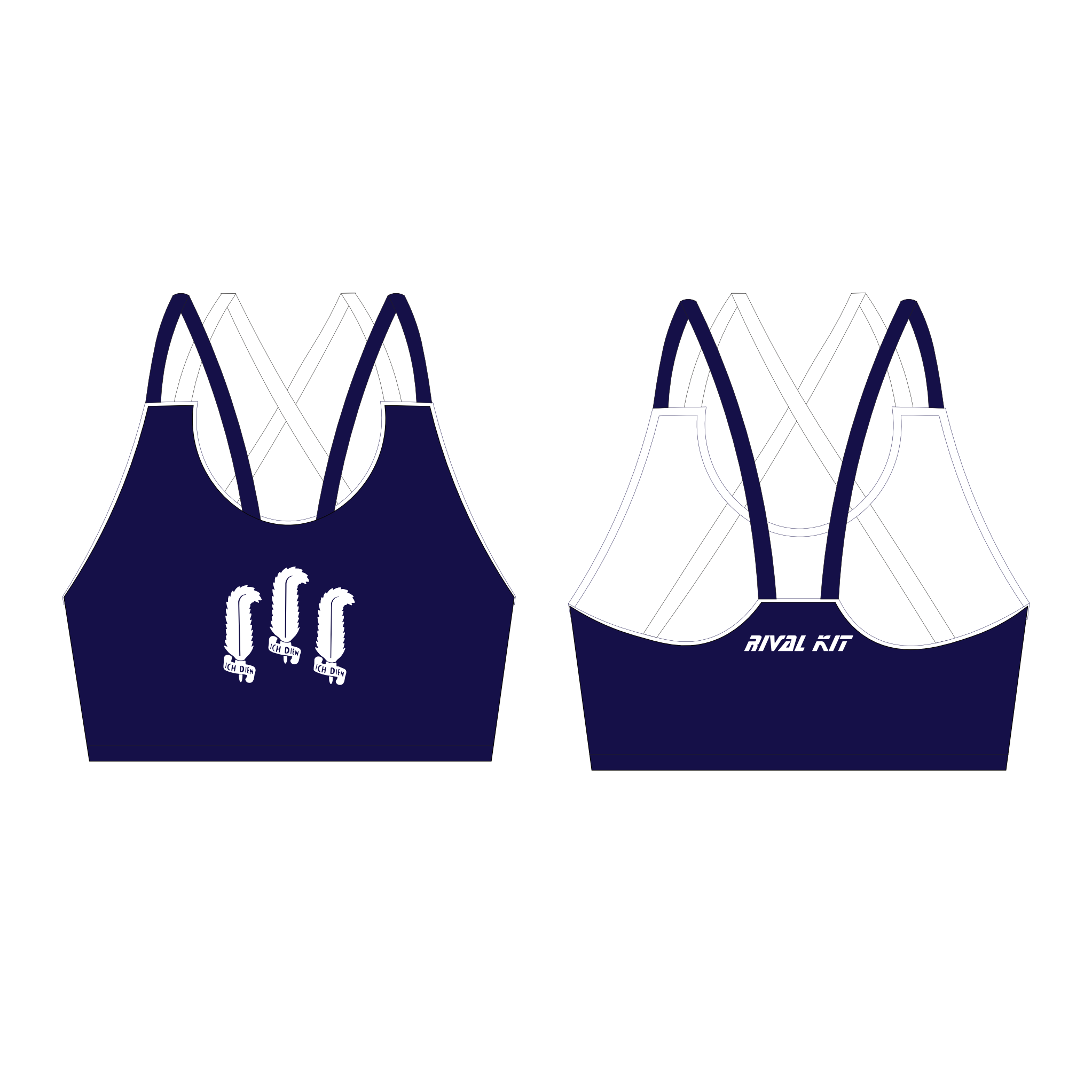 Oriel College Boat Club Oxford Training Strappy Sports Bra