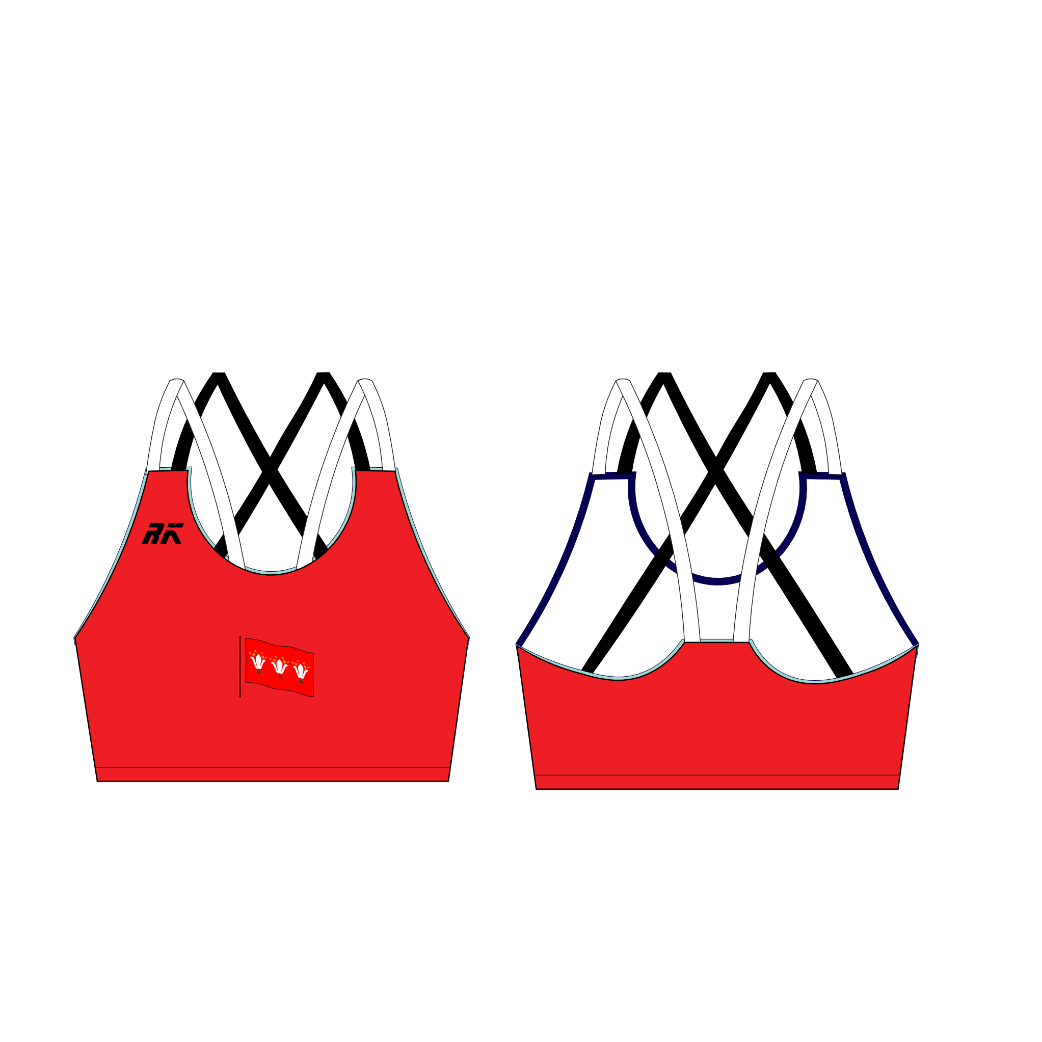 Magdalen College Boat Club Oxford Strappy Sports Bra