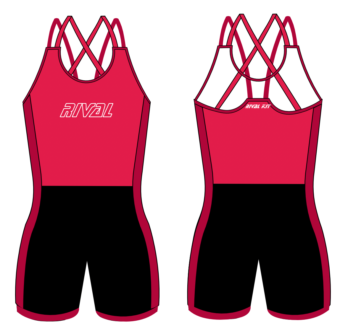 Red Strappy AIO