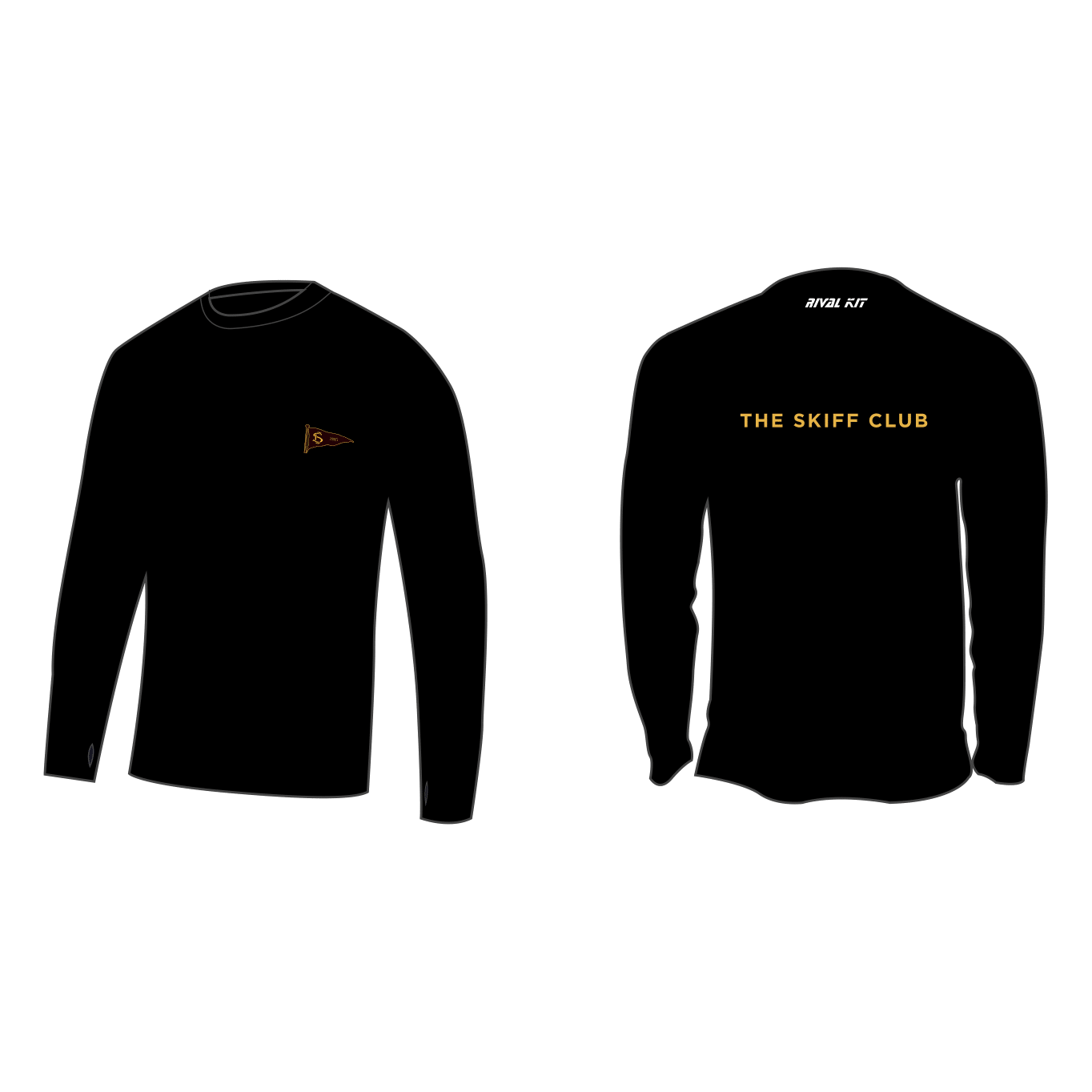 The Skiff Club Long Sleeve Gym T-Shirt