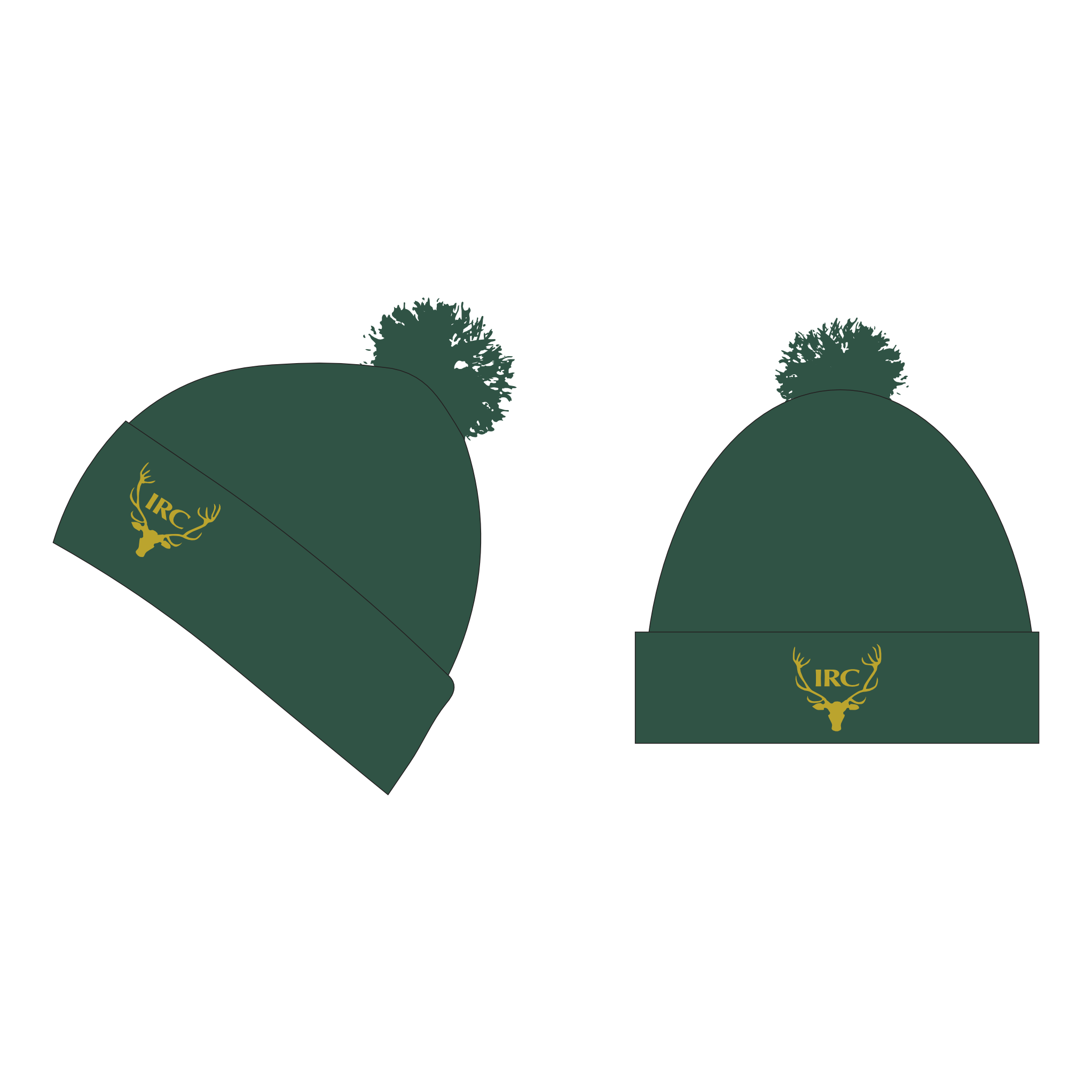 Inverness R.C Striped Bobble Hat