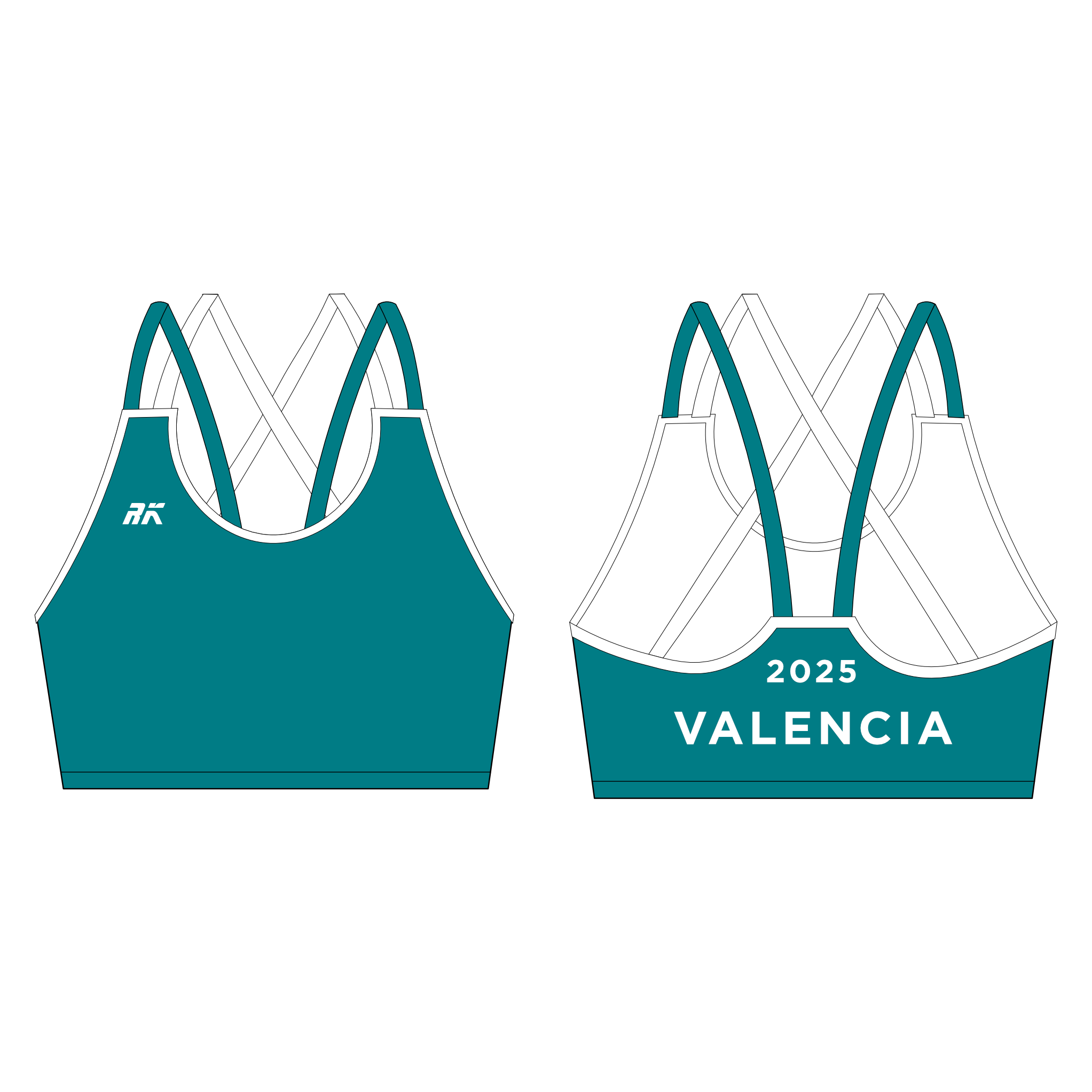 Valencia Hyrox 2025 Strappy Sports Bra