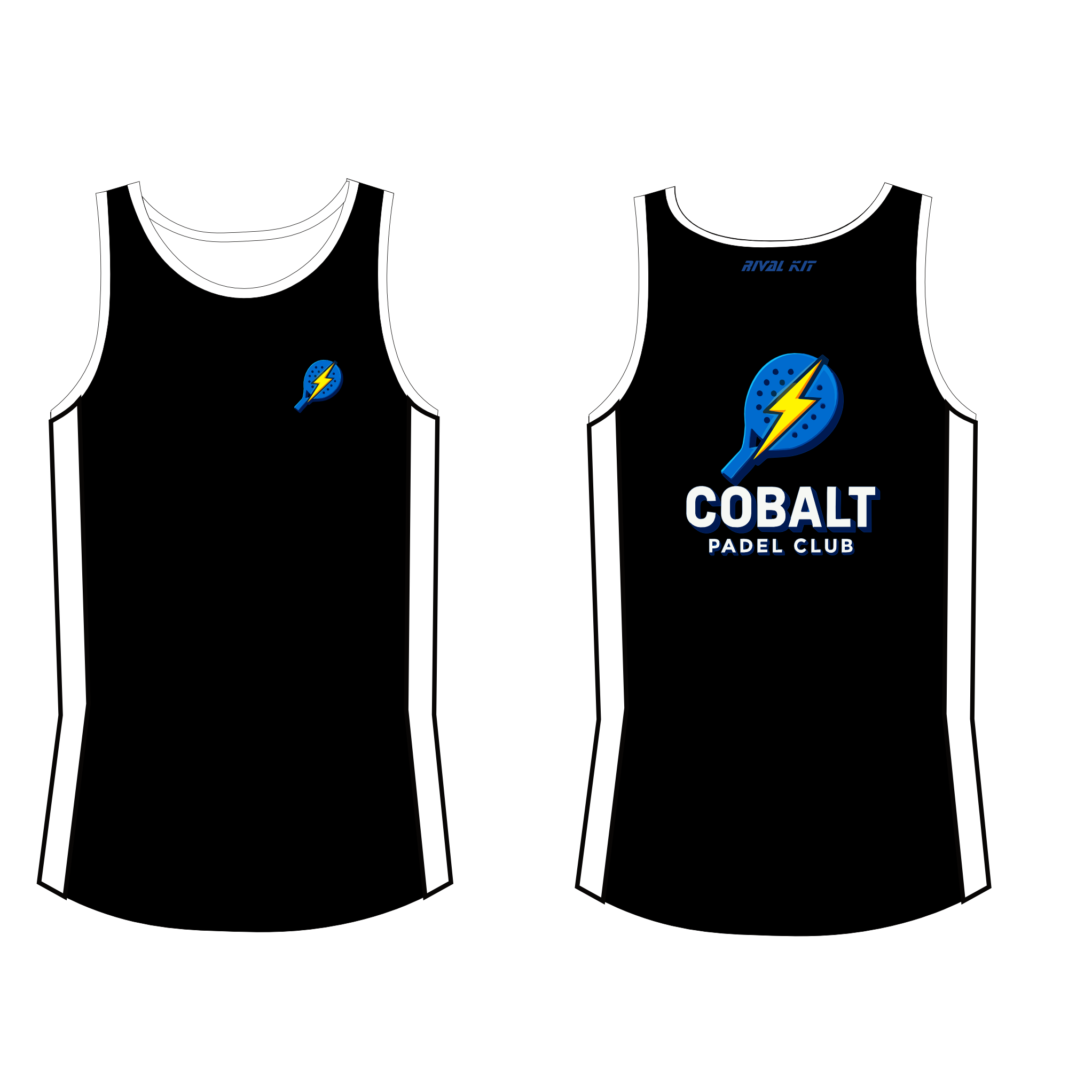 Cobalt paddle Gym vest BLACK