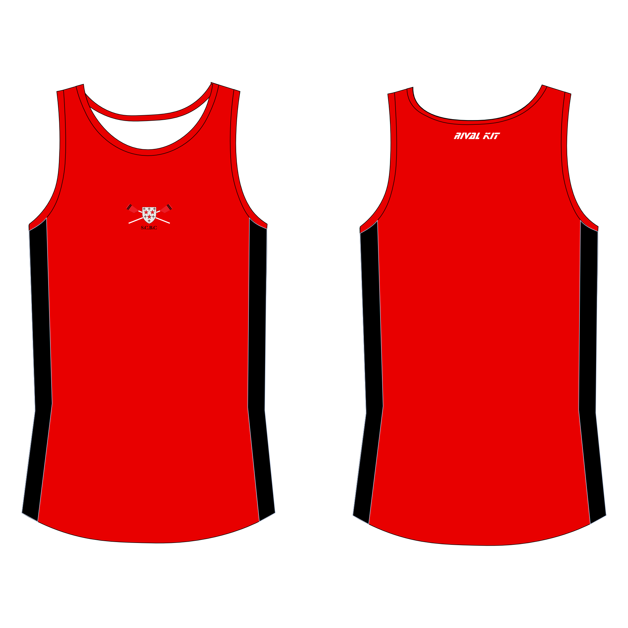 Somerville College Boat club GYM VEST RED