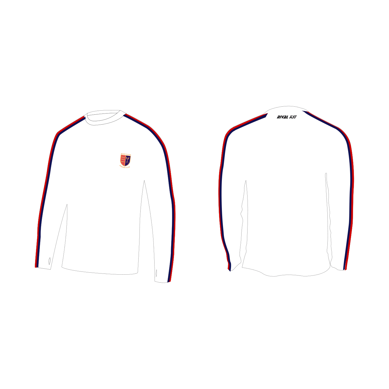 Worthing Rowing Club 201 Long Sleeve Gym T-Shirt