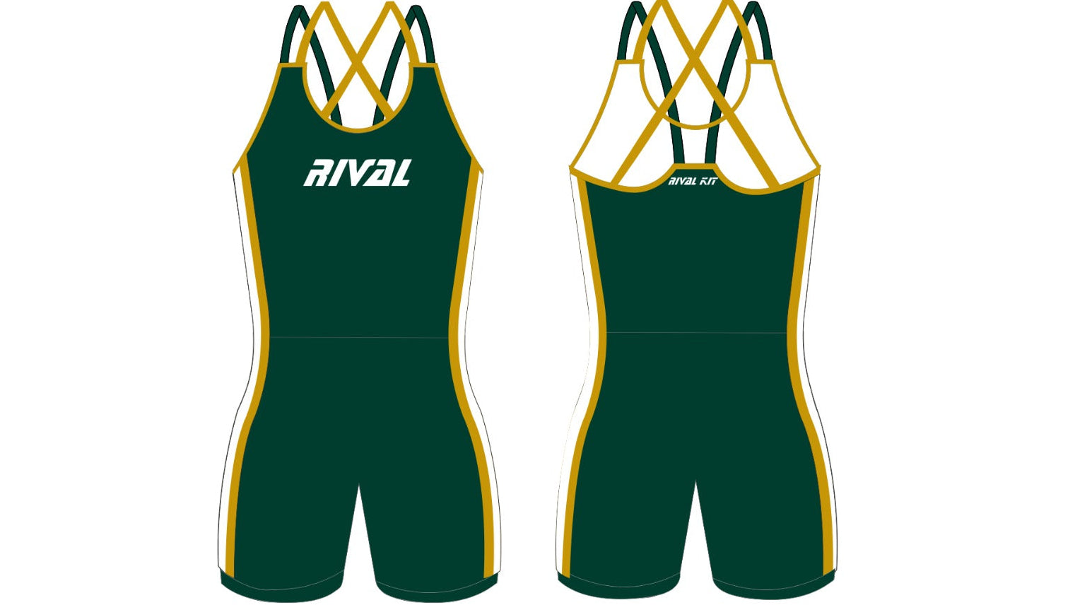 Green and Gold Strappy