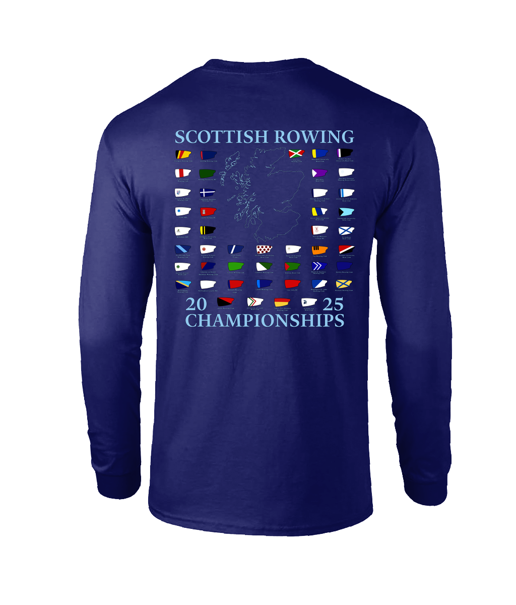 Scottish Champs Navy event tee cotton Long sleeve
