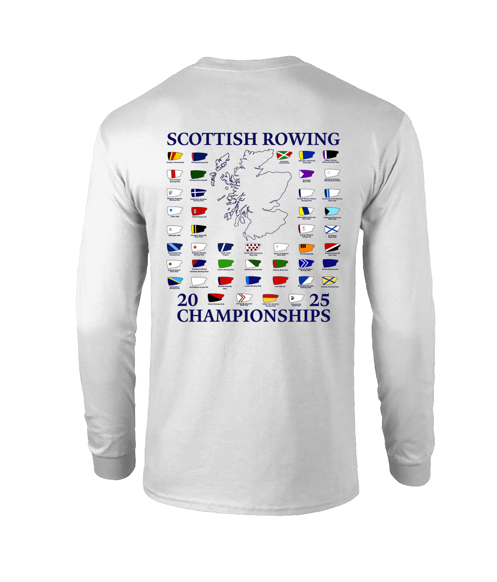 Scottish Champs WHITE event tee cotton Long sleeve