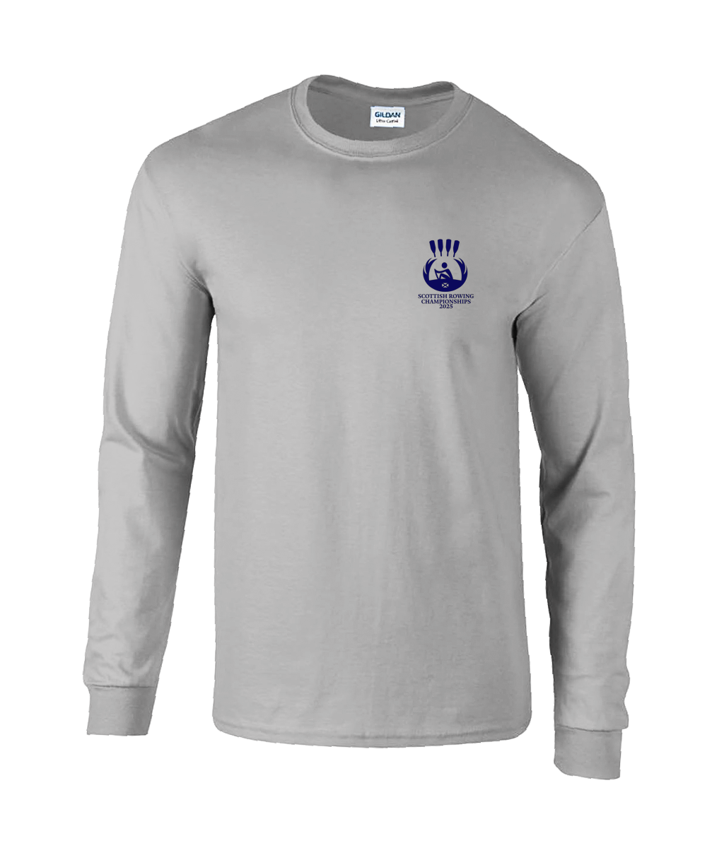 Scottish Champs Grey event tee cotton Long sleeve