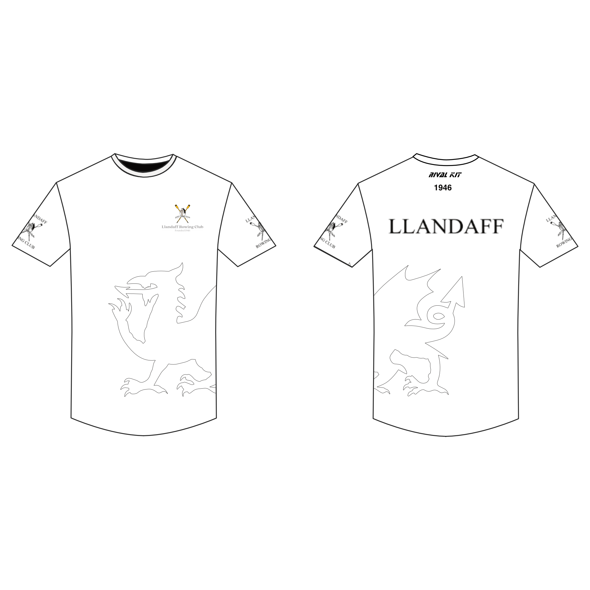 LLandaff Boat club Bespoke Gym T-Shirt 1