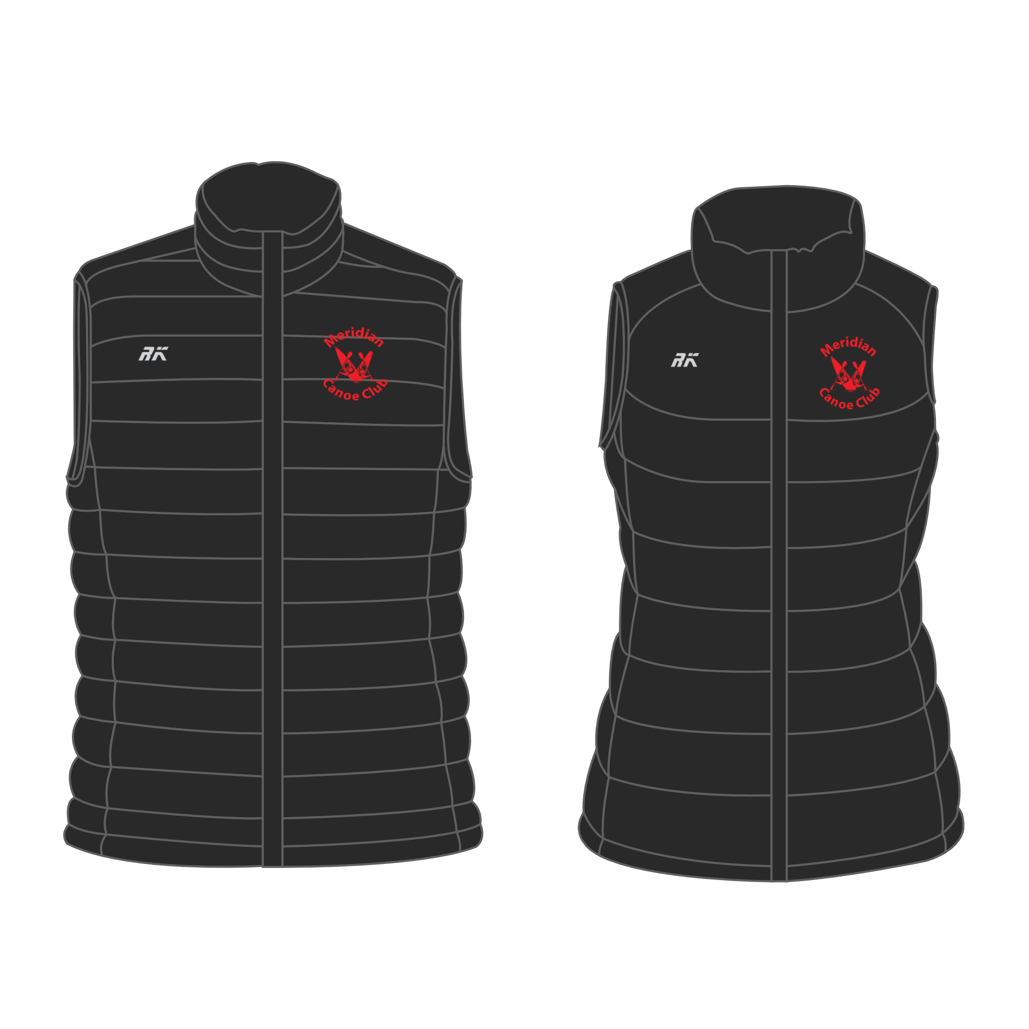 Meridian Canoe Club Lightweight Puffa Gilet