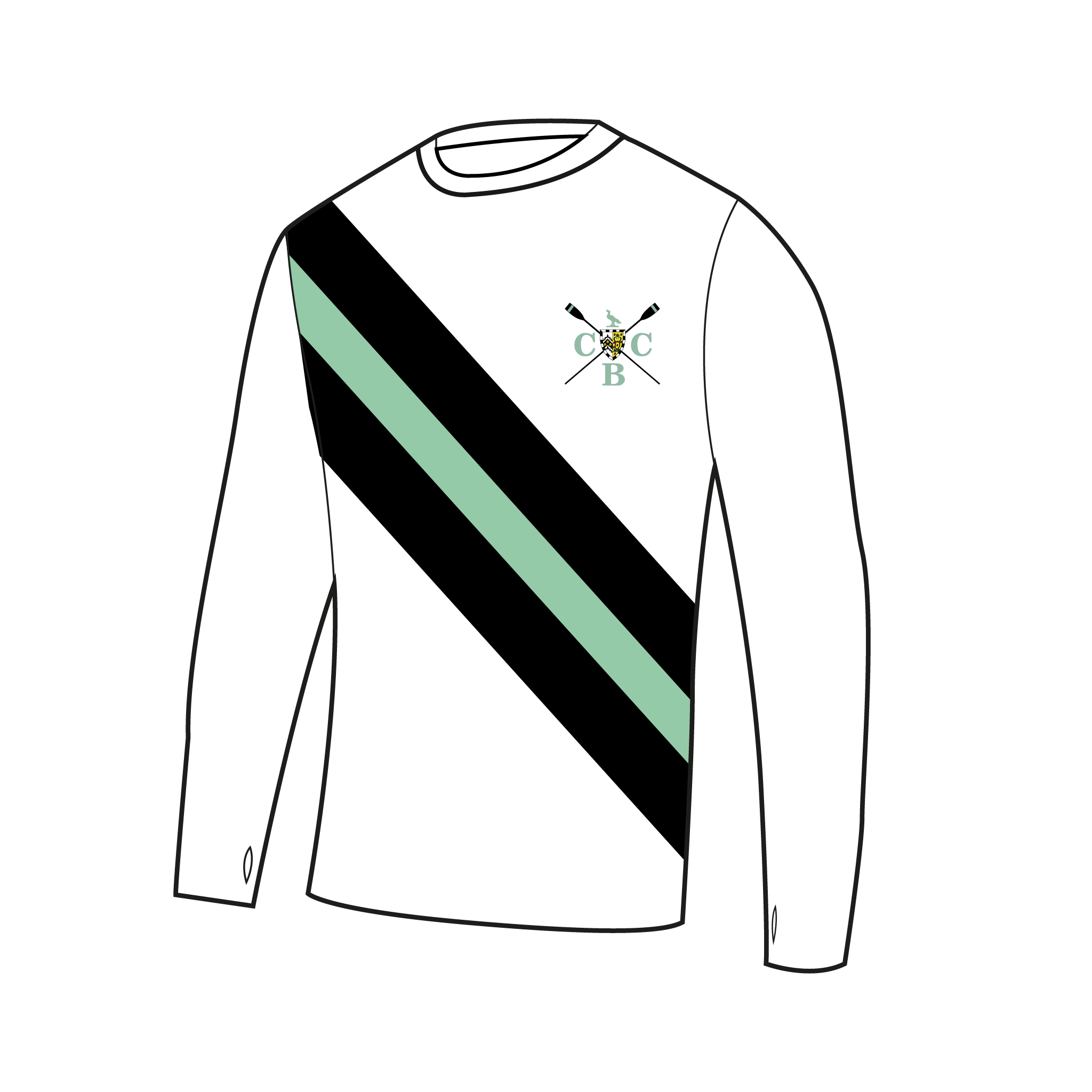 Caius Boat Club Bespoke Long Sleeve Gym T-Shirt
