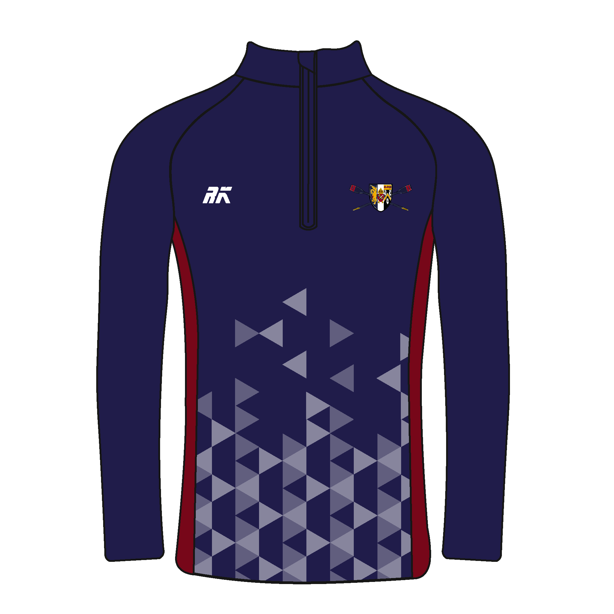 Corpus Christi College Boat Club Oxford Bespoke Q-Zip