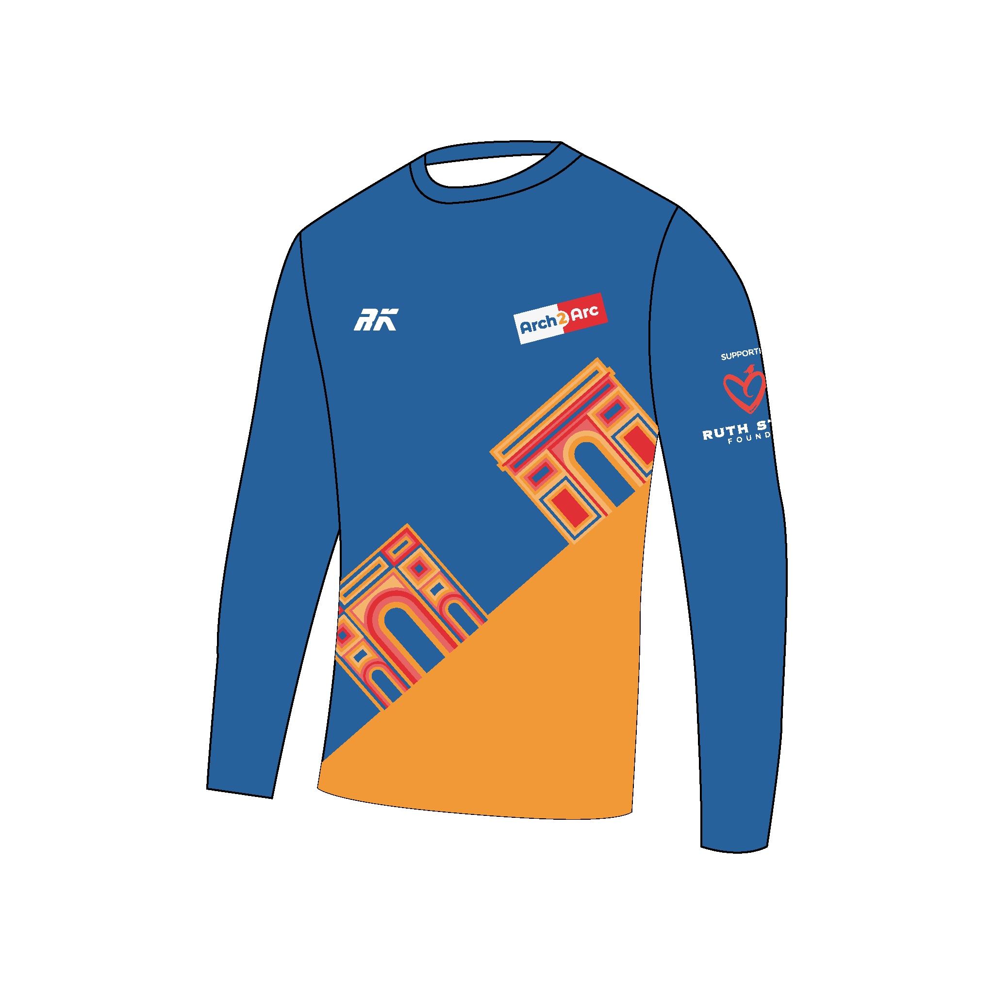 Arch 2 Arc Bespoke Long Sleeve Gym T-Shirt 2